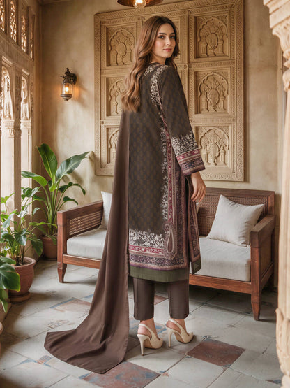 3 Piece Khaddar Suit (Unstitched)