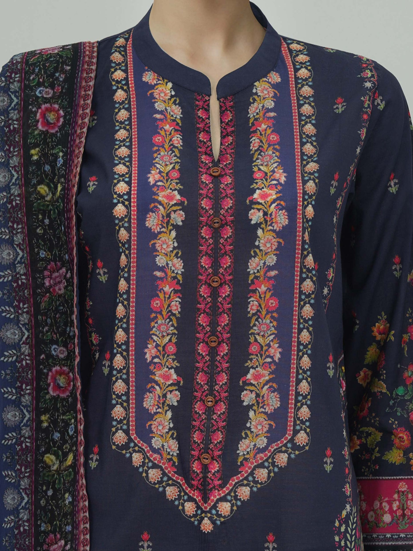 3 Piece Lawn Suit -Printed (Unstitched)