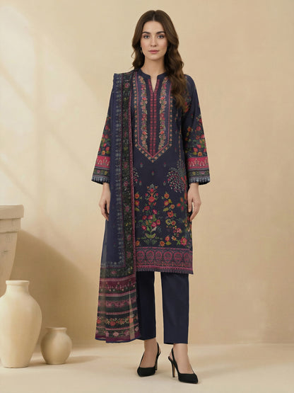 3 Piece Lawn Suit -Printed (Unstitched)