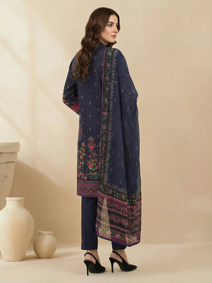 3 Piece Lawn Suit -Printed (Unstitched)