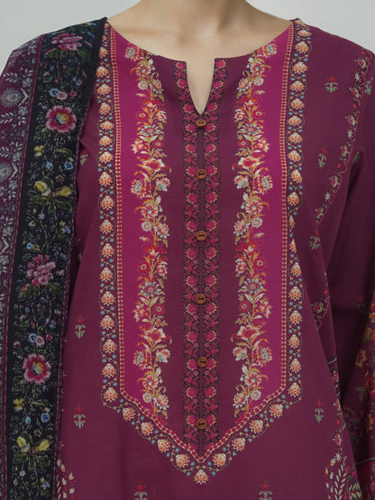 3 Piece Lawn Suit -Printed (Unstitched)
