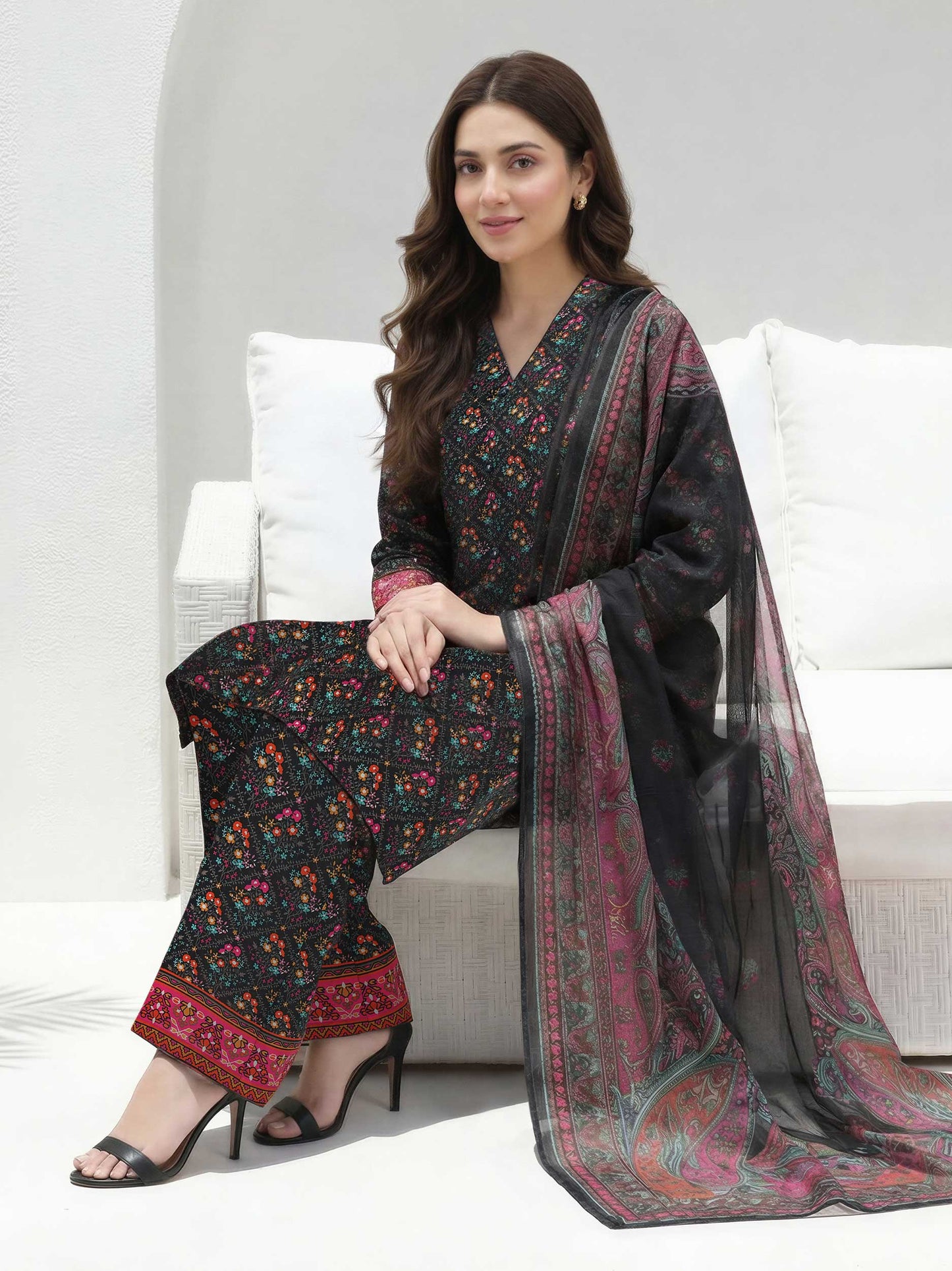 3 Piece Lawn Suit (Unstitched)