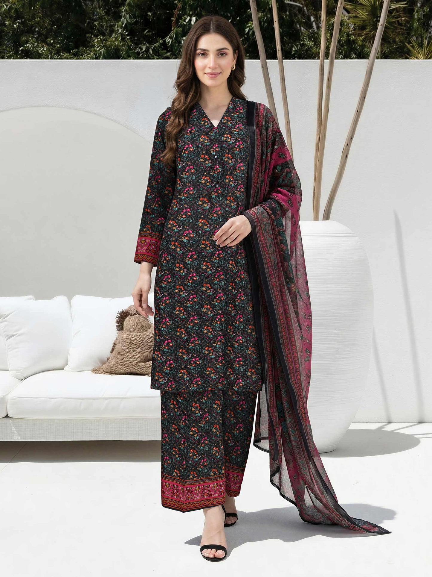 3 Piece Lawn Suit (Unstitched)