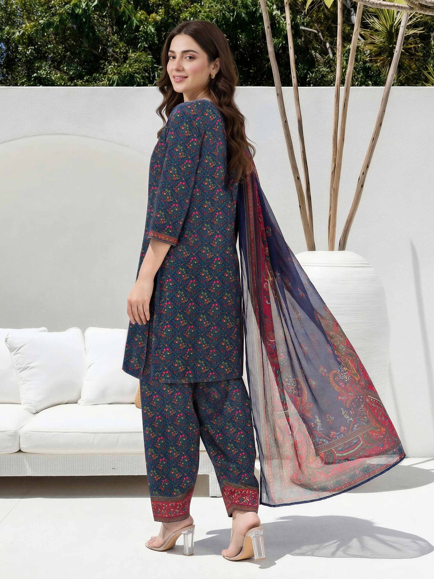 3 Piece Lawn Suit (Unstitched)