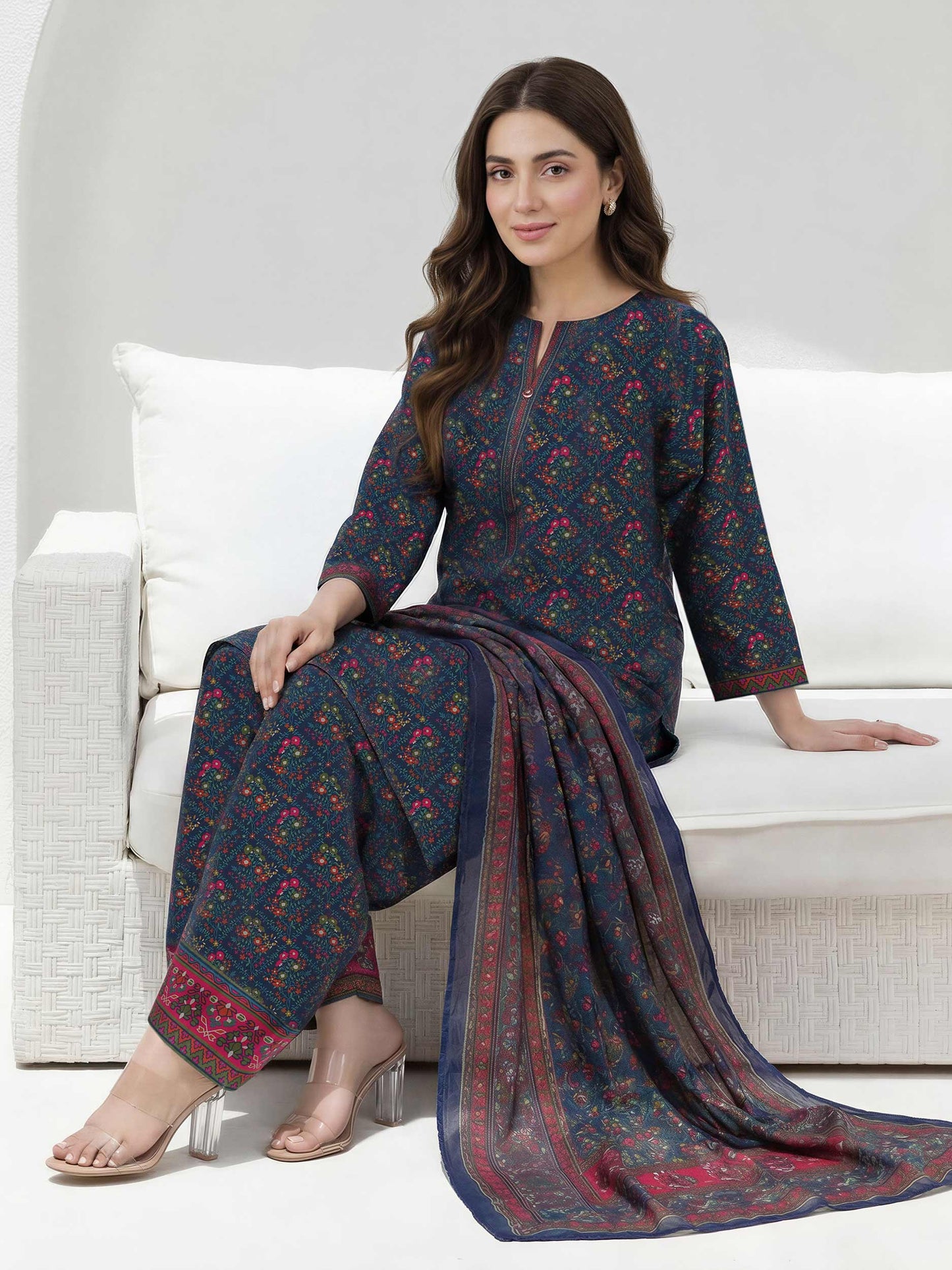 3 Piece Lawn Suit (Unstitched)