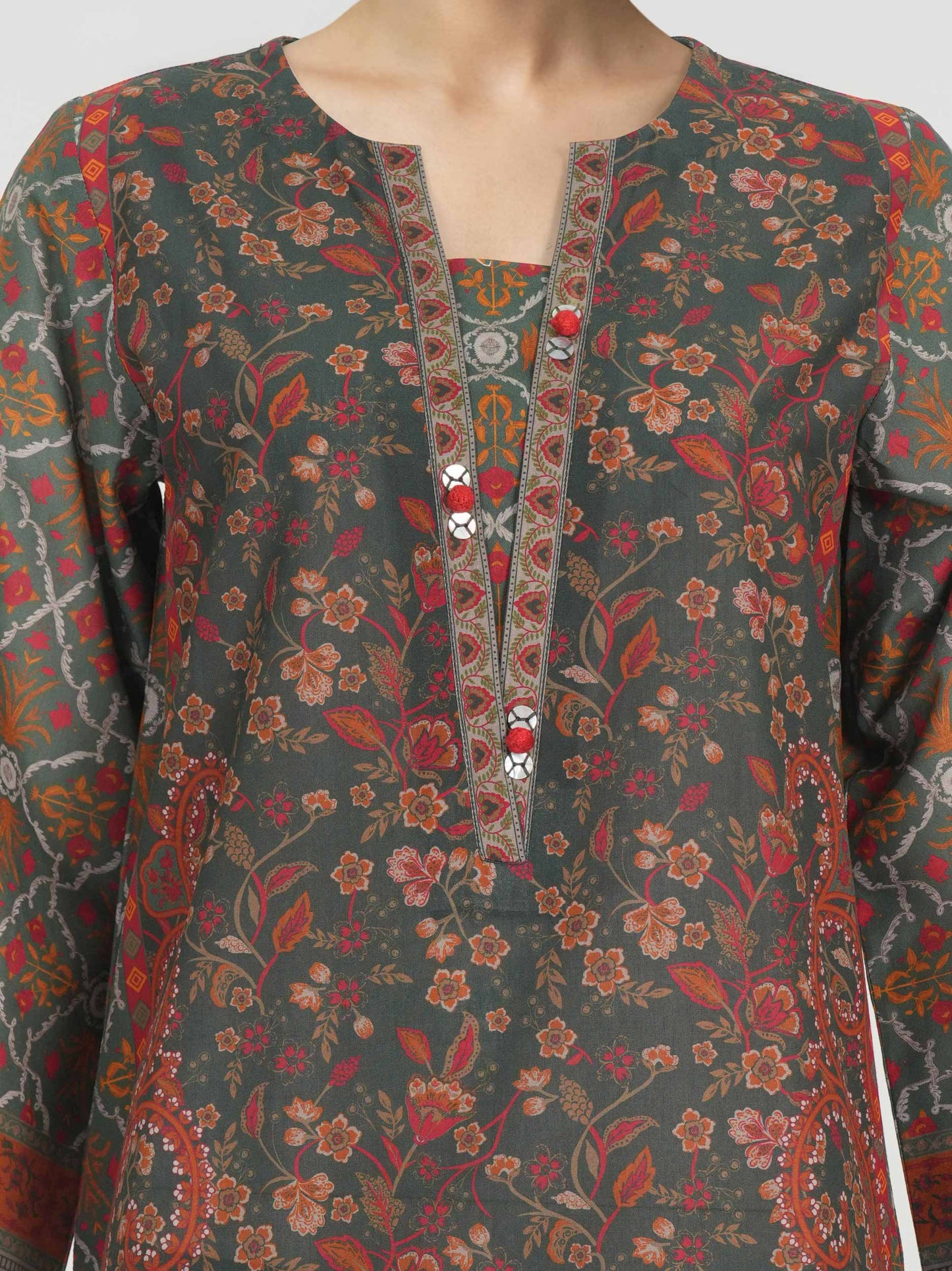3 Piece Lawn Suit (Unstitched)