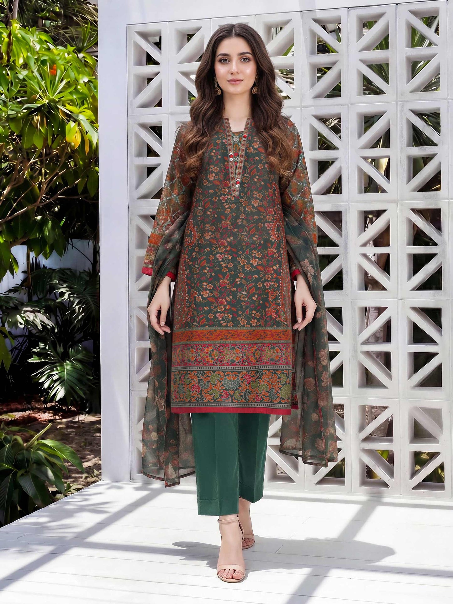 3 Piece Lawn Suit (Unstitched)