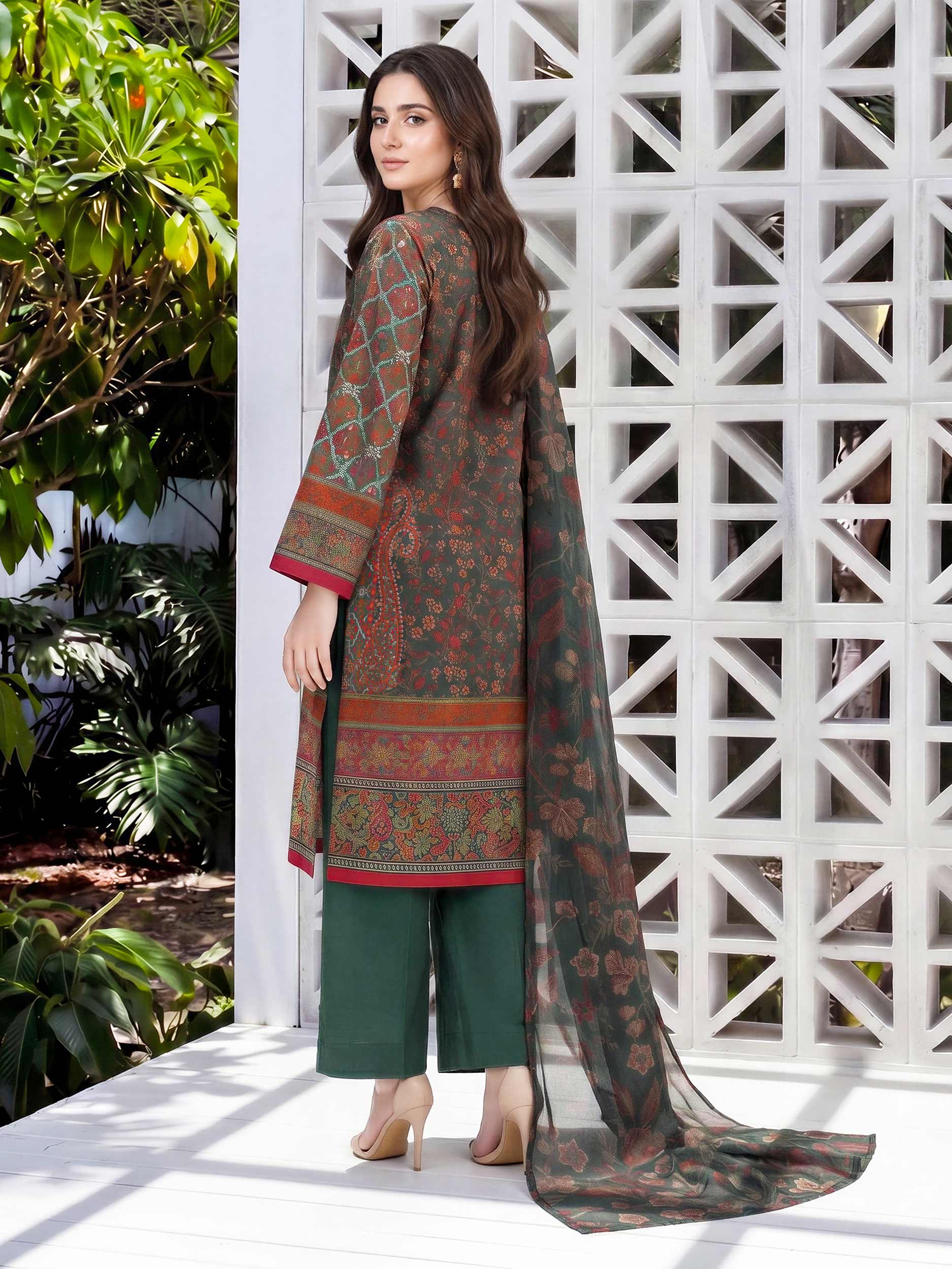 3 Piece Lawn Suit (Unstitched)