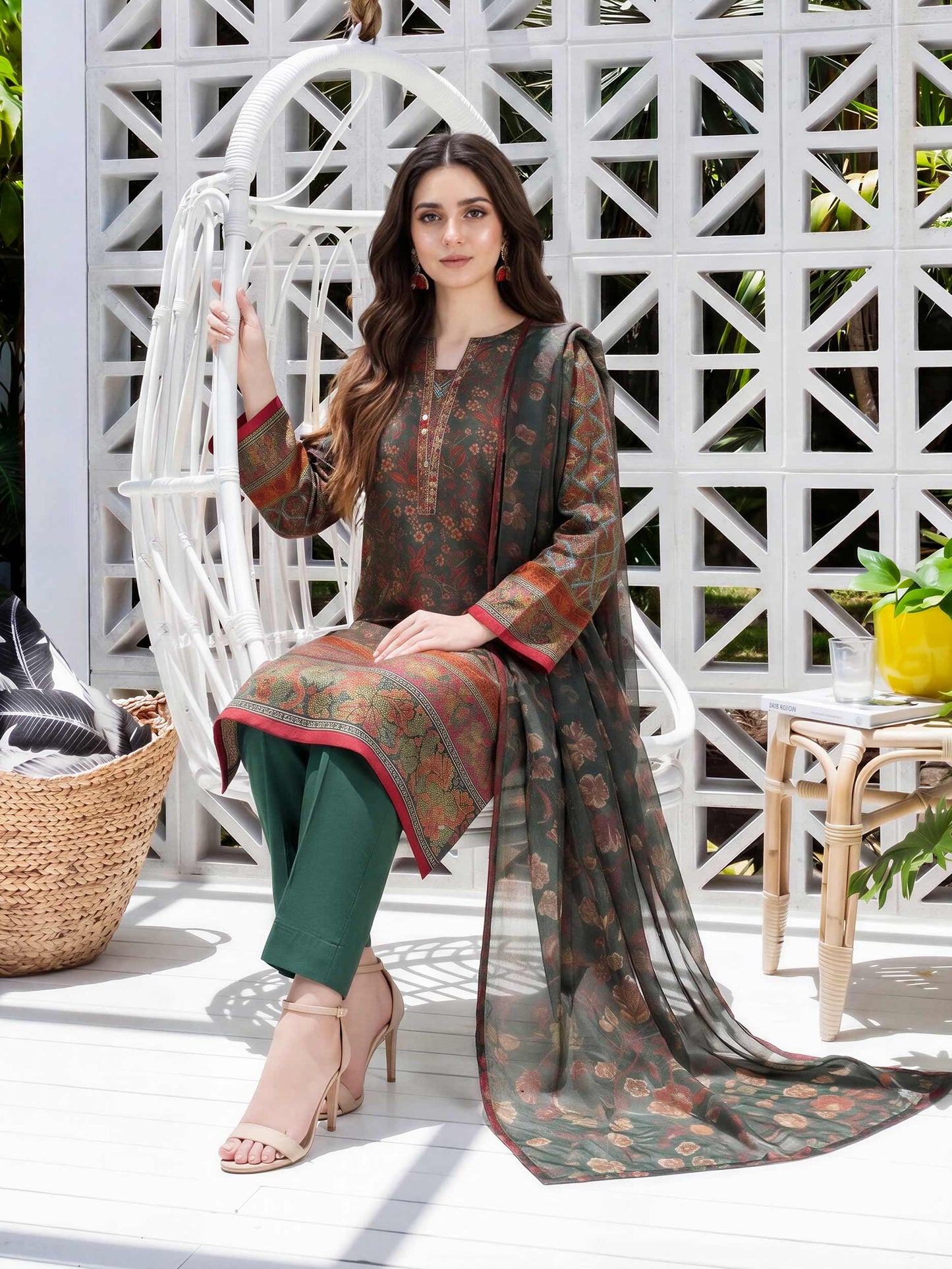 3 Piece Lawn Suit (Unstitched)