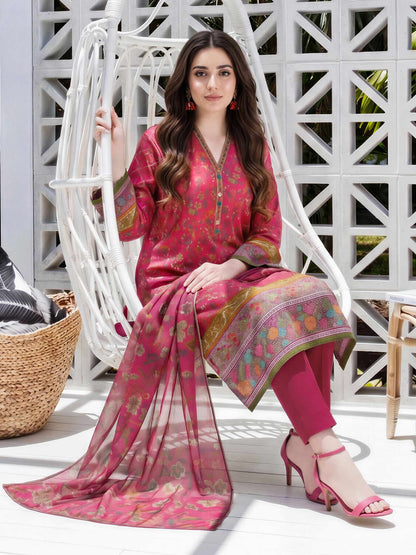 3 Piece Lawn Suit (Unstitched)