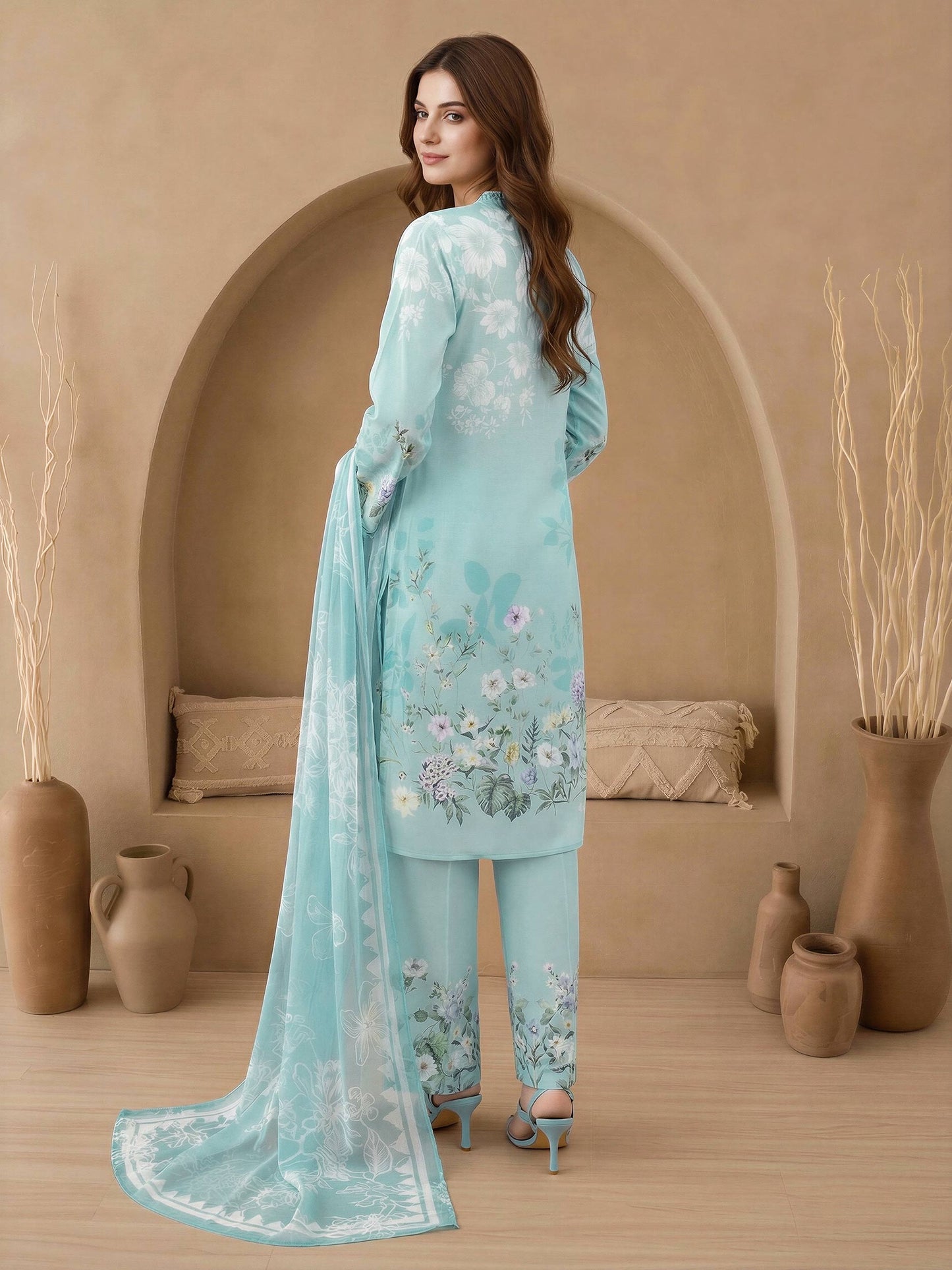 3 Piece Lawn Suit (Unstitched)