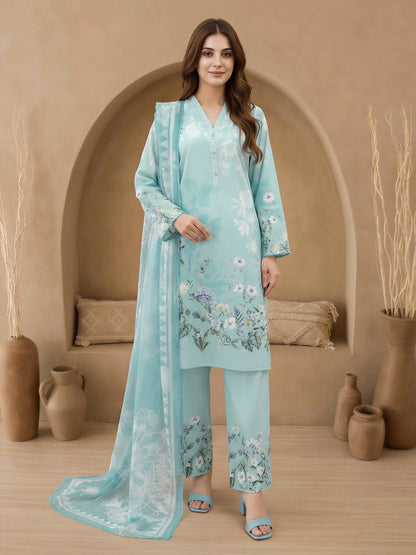 3 Piece Lawn Suit (Unstitched)