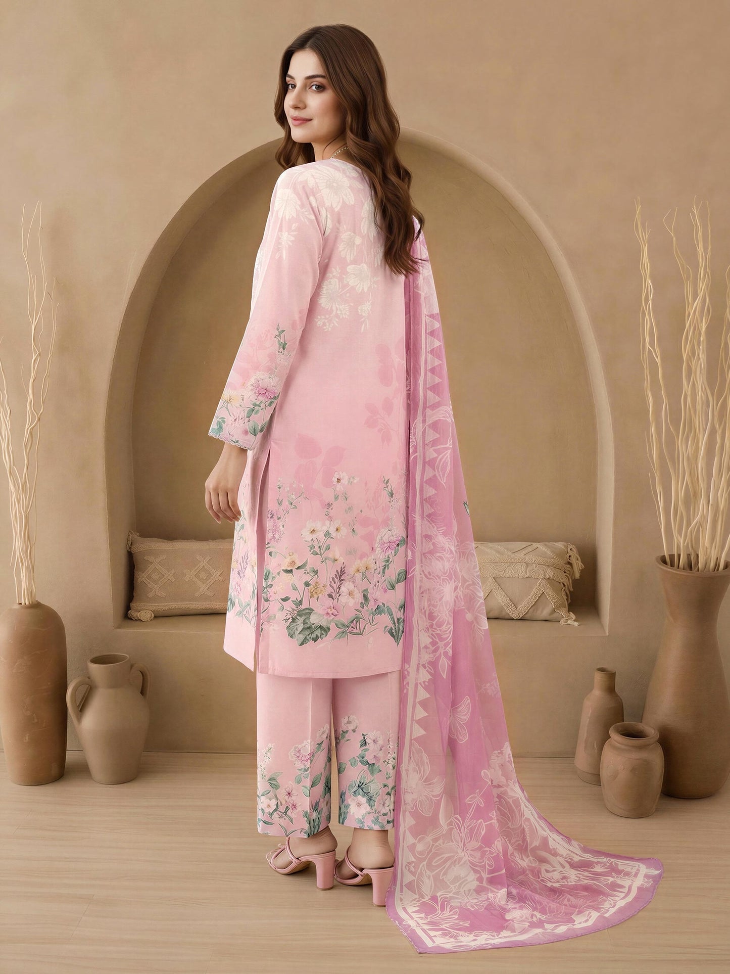 3 Piece Lawn Suit (Unstitched)