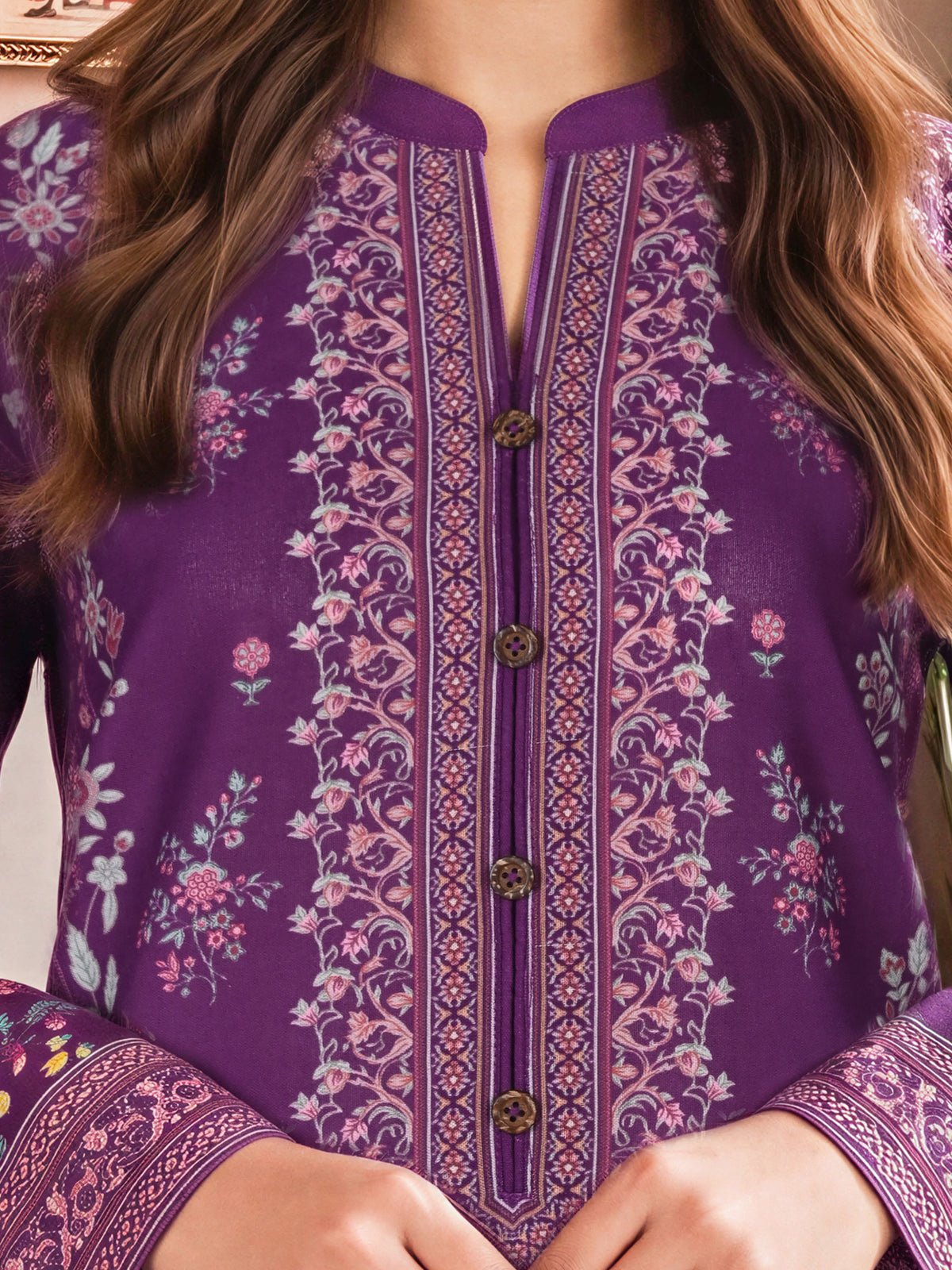3 Piece Khaddar Suit (Unstitched)