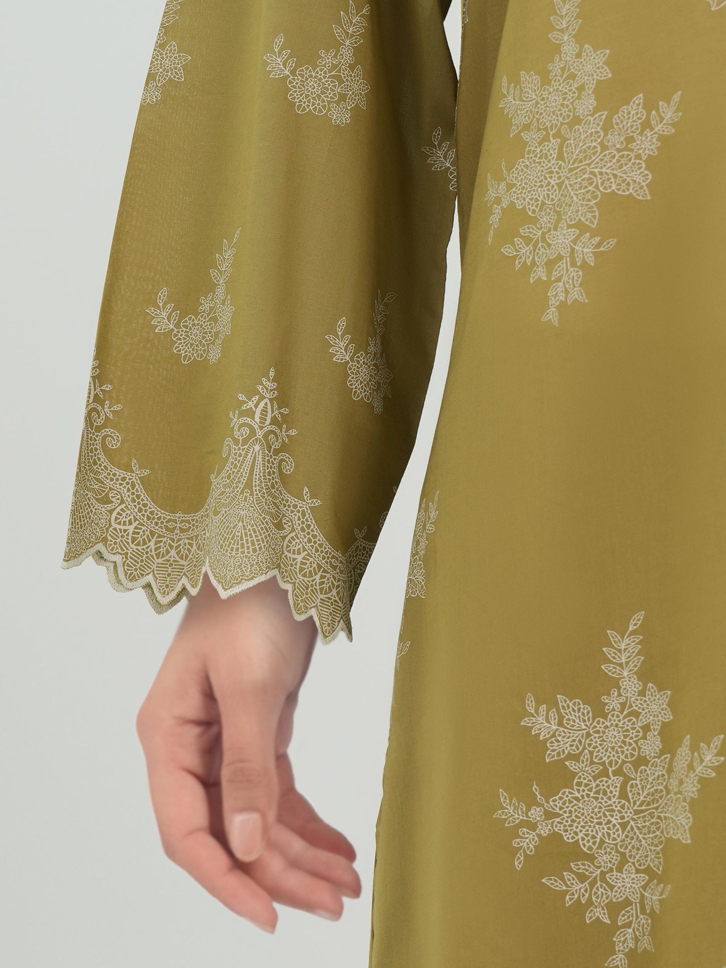 3 Piece Lawn Slub Suit (Unstitched)
