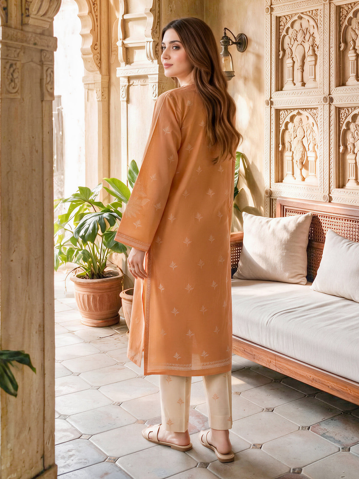 2 Piece Khaddar Paste Suit (Unstitched)