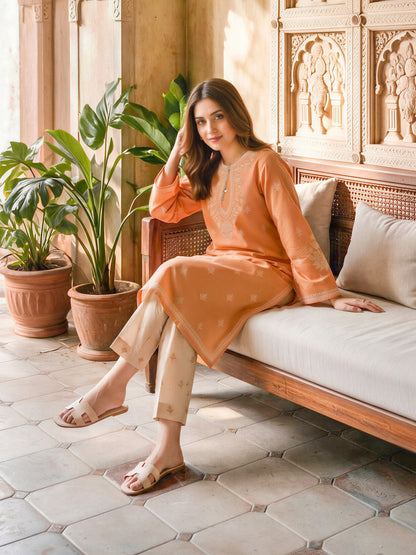 2 Piece Khaddar Paste Suit (Unstitched)