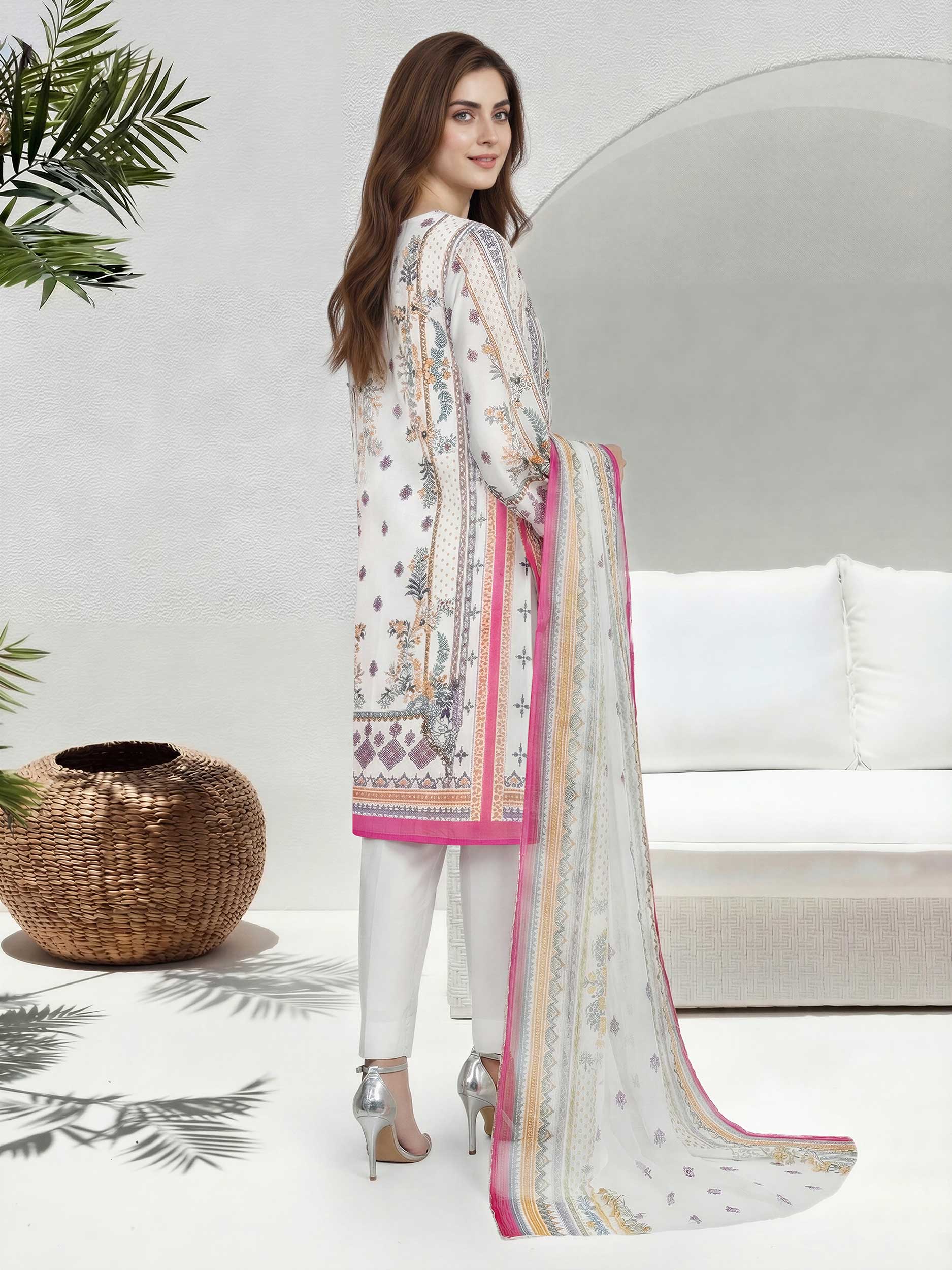2 Piece Lawn Suit (Unstitched)