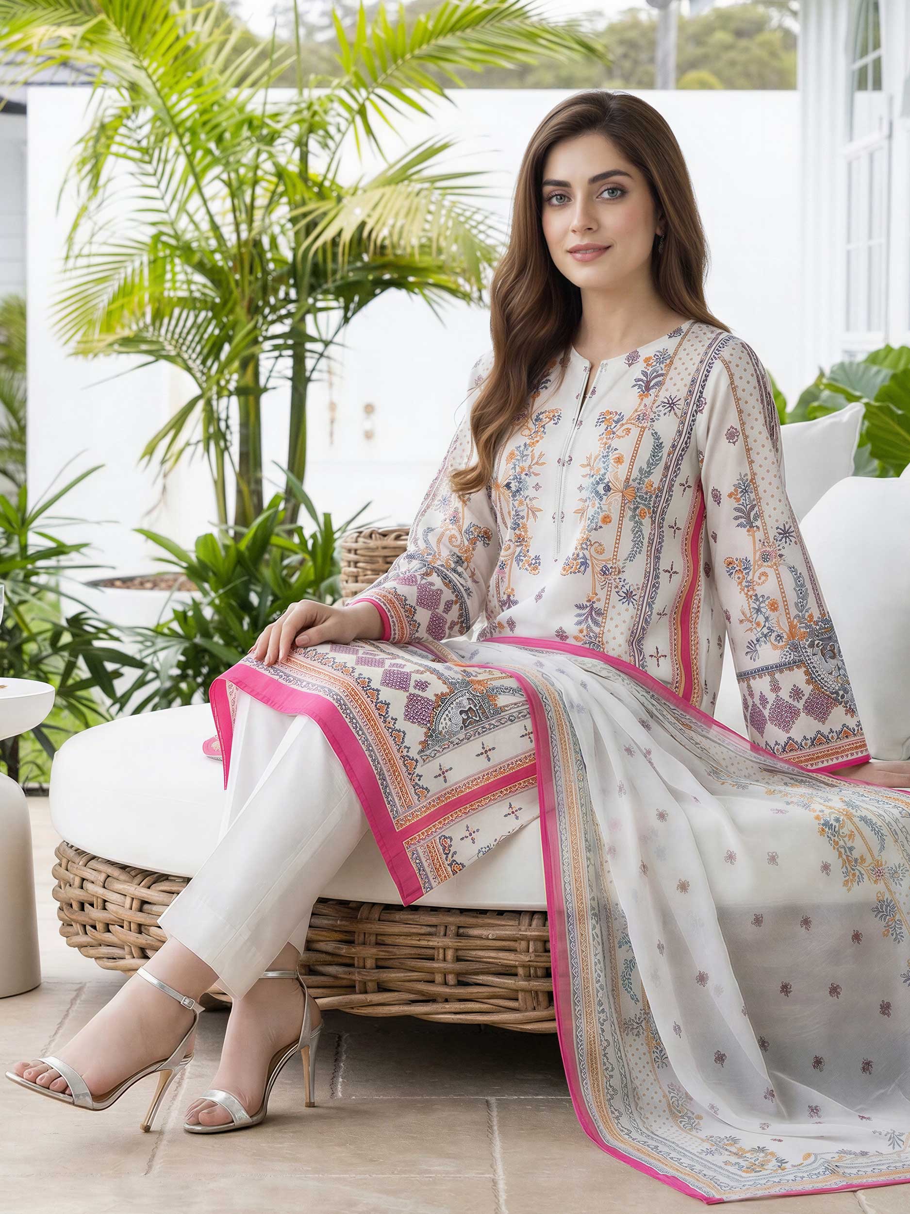 2 Piece Lawn Suit (Unstitched)