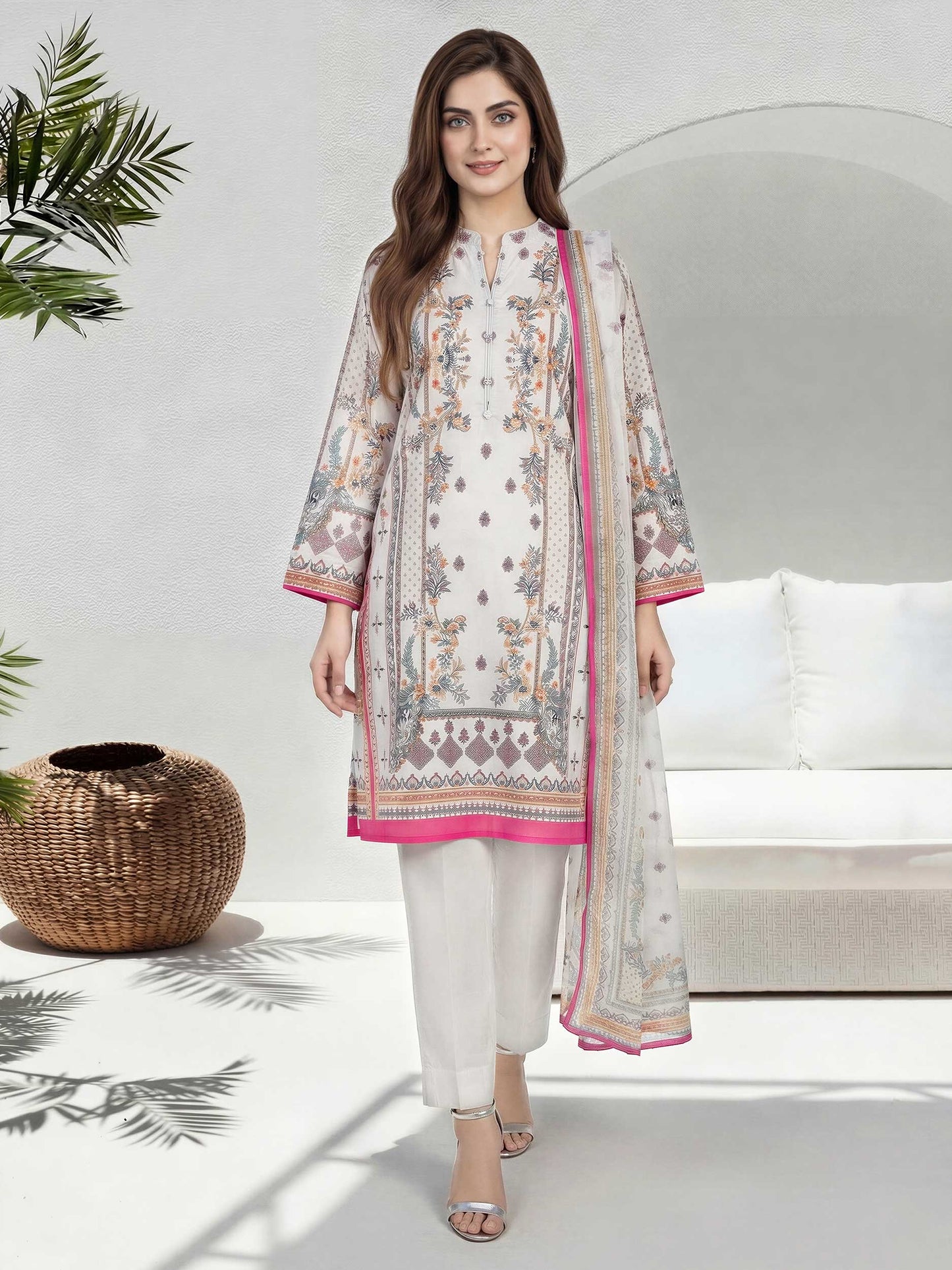2 Piece Lawn Suit (Unstitched)