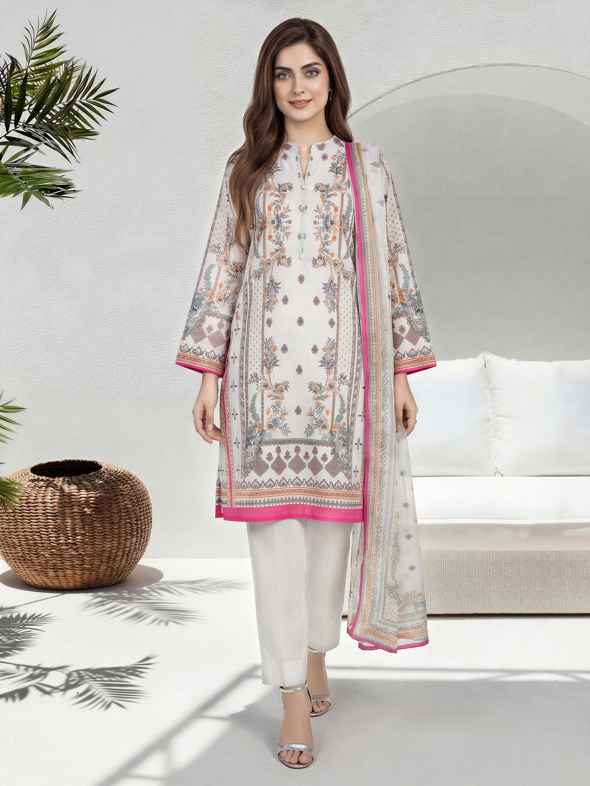 2 Piece Lawn Suit (Unstitched)