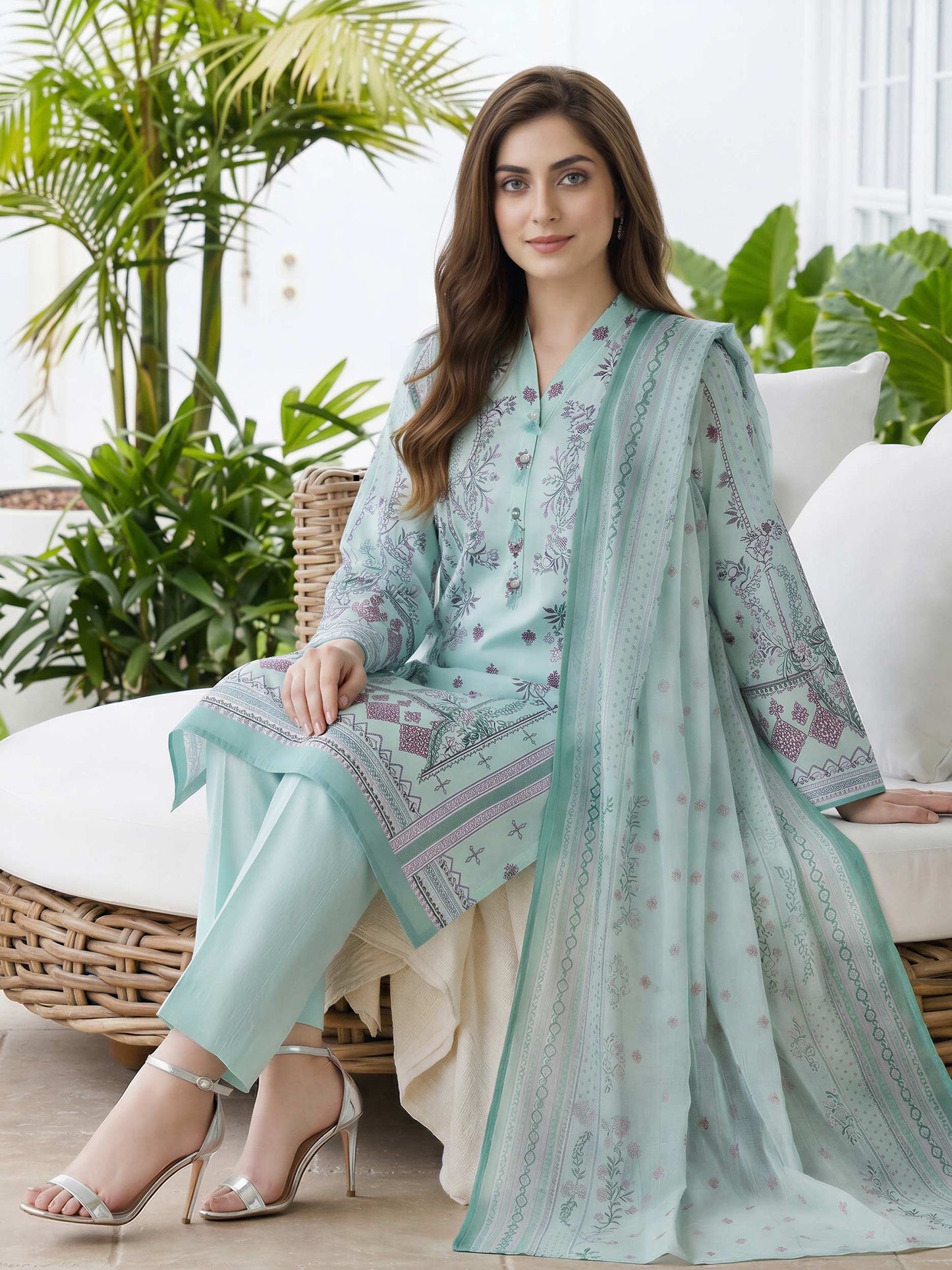 2 Piece Lawn Suit (Unstitched)