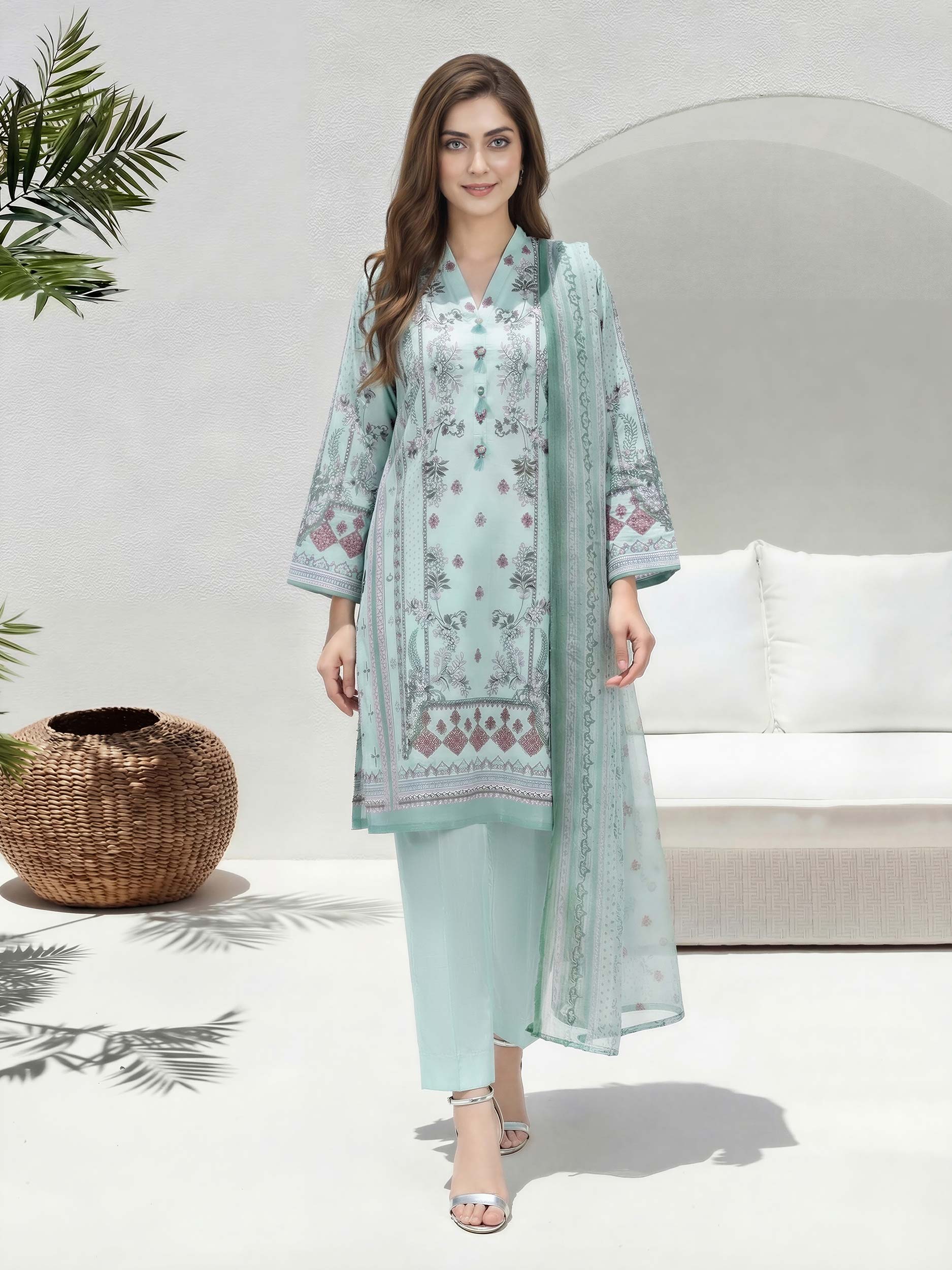 2 Piece Lawn Suit (Unstitched)