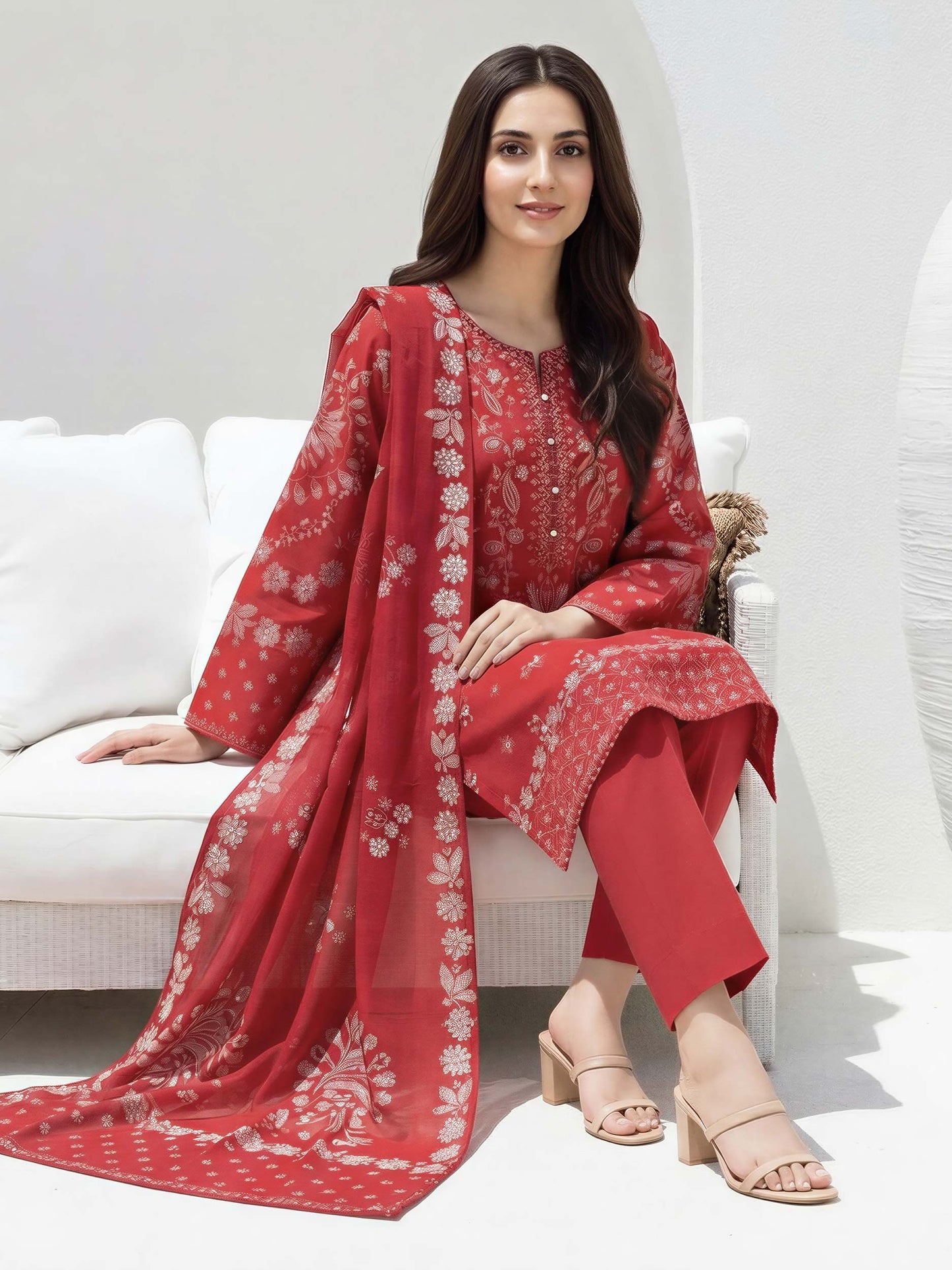 3 Piece Lawn Suit (Unstitched)