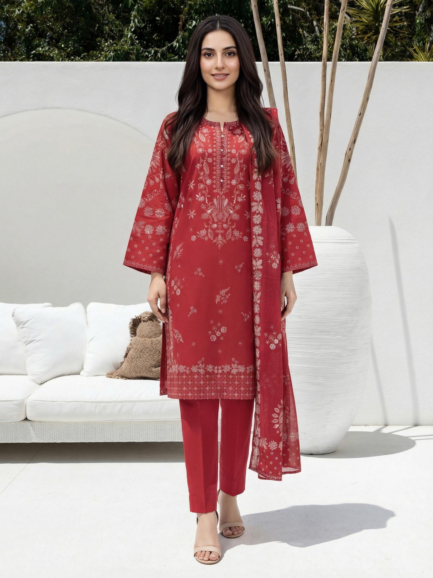 3 Piece Lawn Suit (Unstitched)
