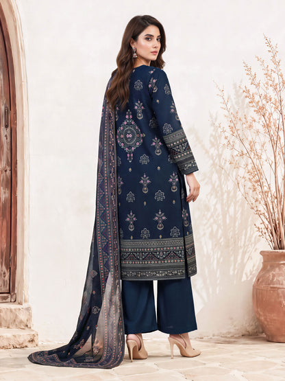 3 Piece Khaddar Suit (Unstitched)