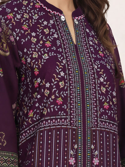 3 Piece Khaddar Suit (Unstitched)