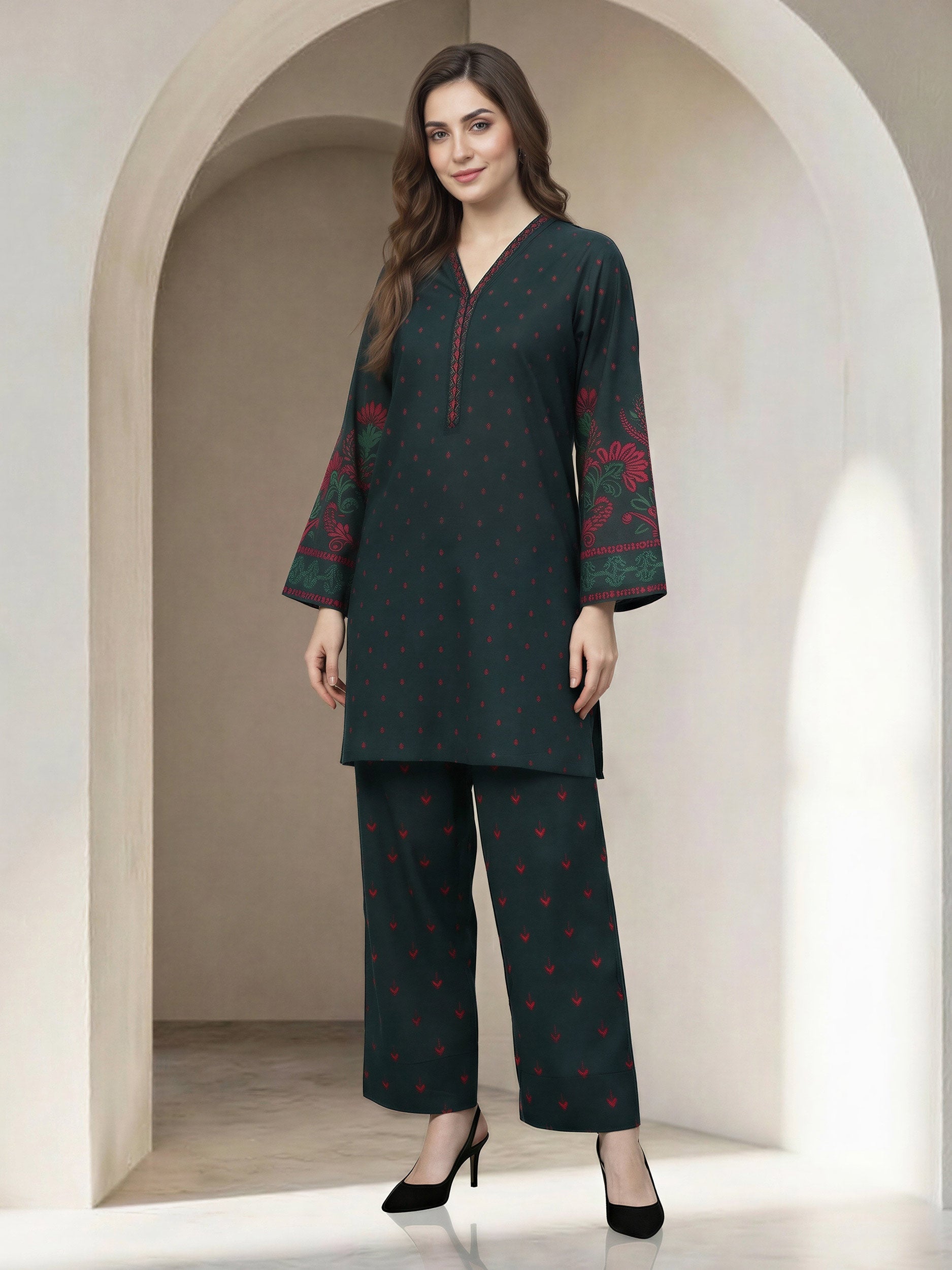 2 Piece Lawn Suit -Printed (Unstitched)