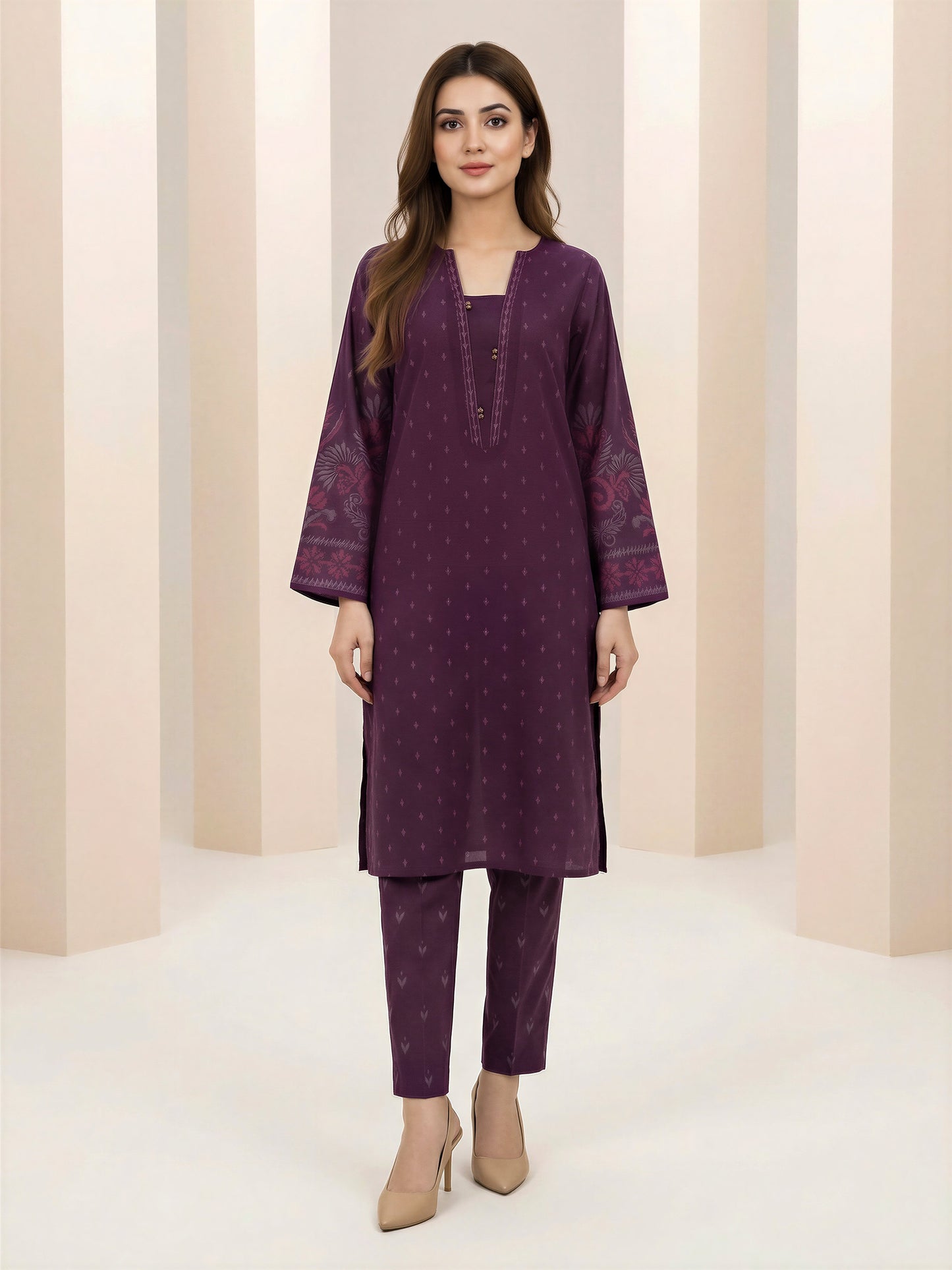 2 Piece Lawn Suit -Printed (Unstitched)