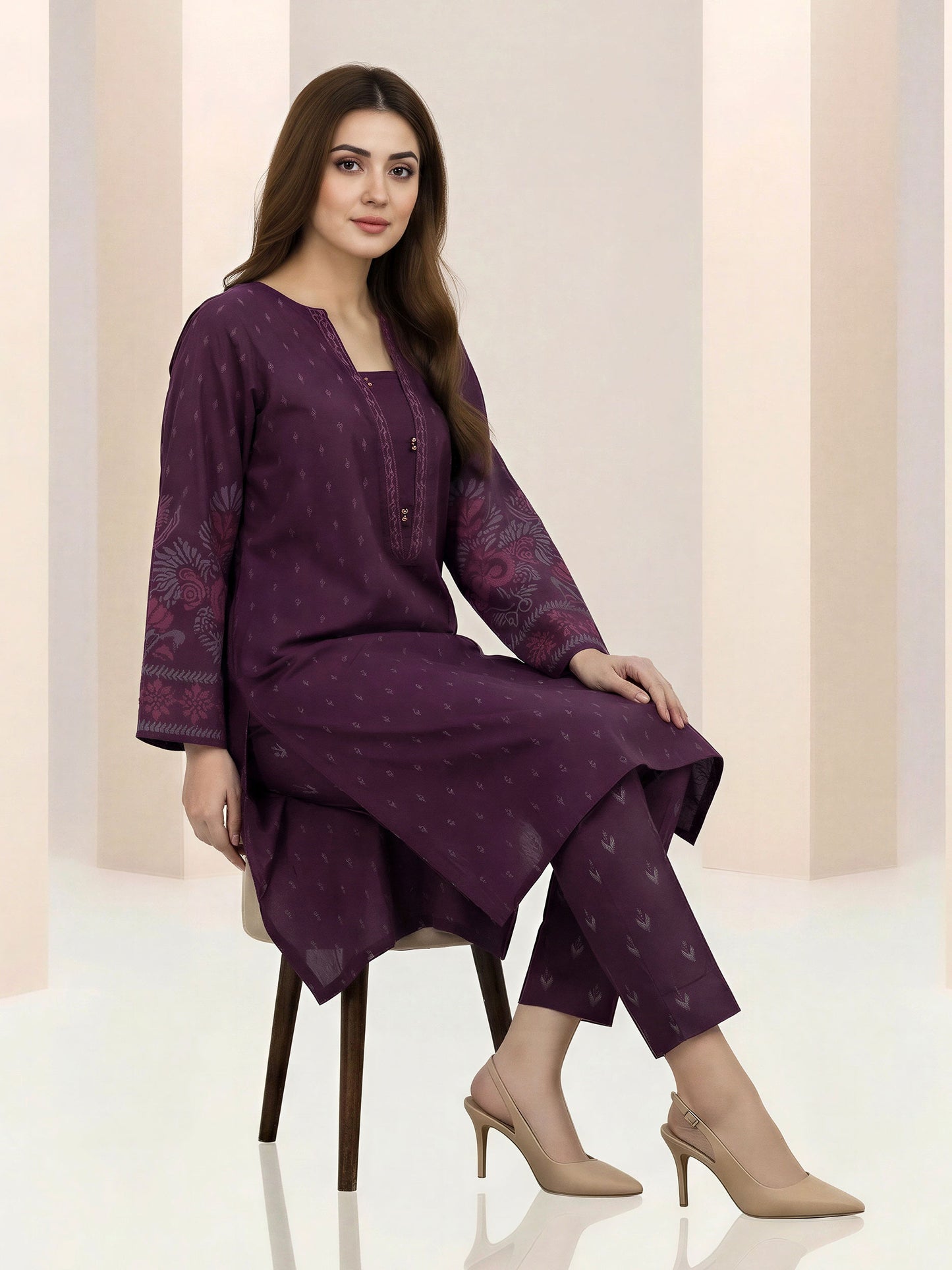 2 Piece Lawn Suit -Printed (Unstitched)