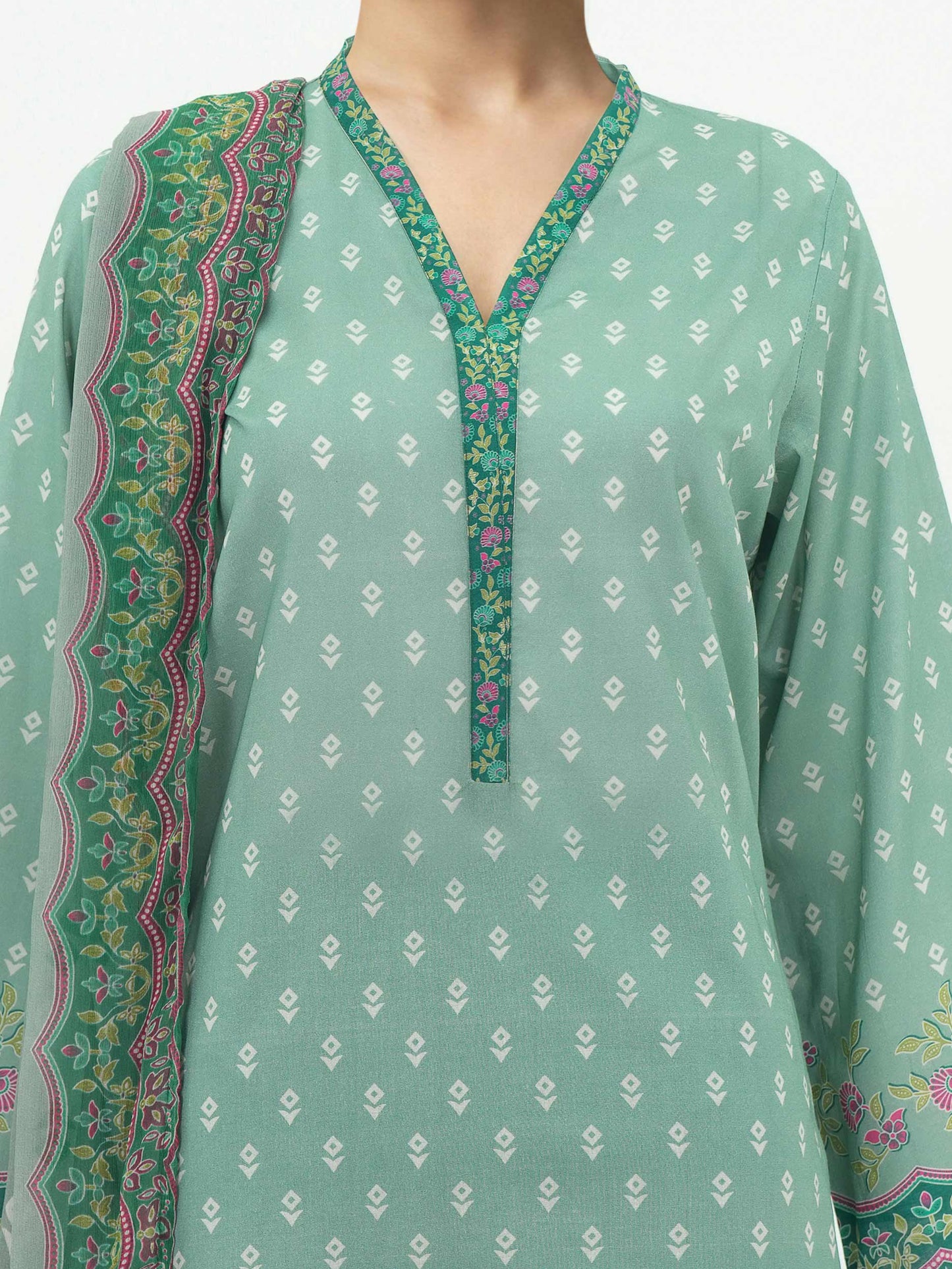 3 Piece Lawn Suit (Unstitched)