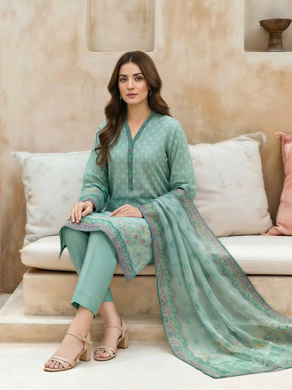 3 Piece Lawn Suit (Unstitched)