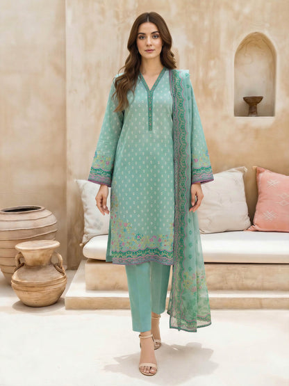 3 Piece Lawn Suit (Unstitched)