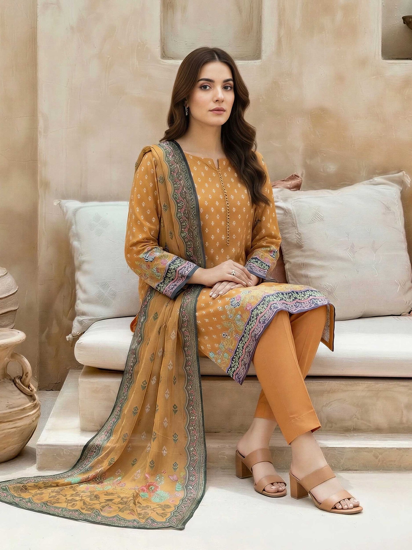 3 Piece Lawn Suit (Unstitched)