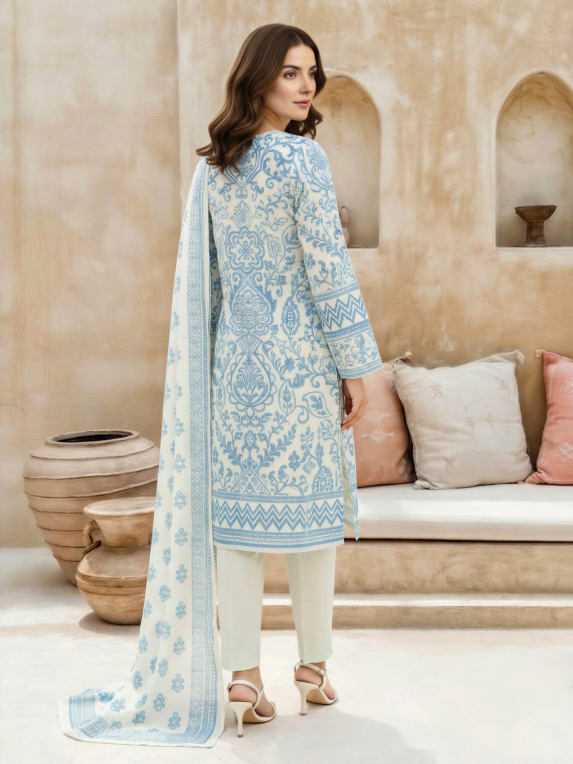 3 Piece Lawn Suit (Unstitched)