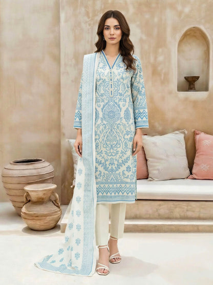 3 Piece Lawn Suit (Unstitched)