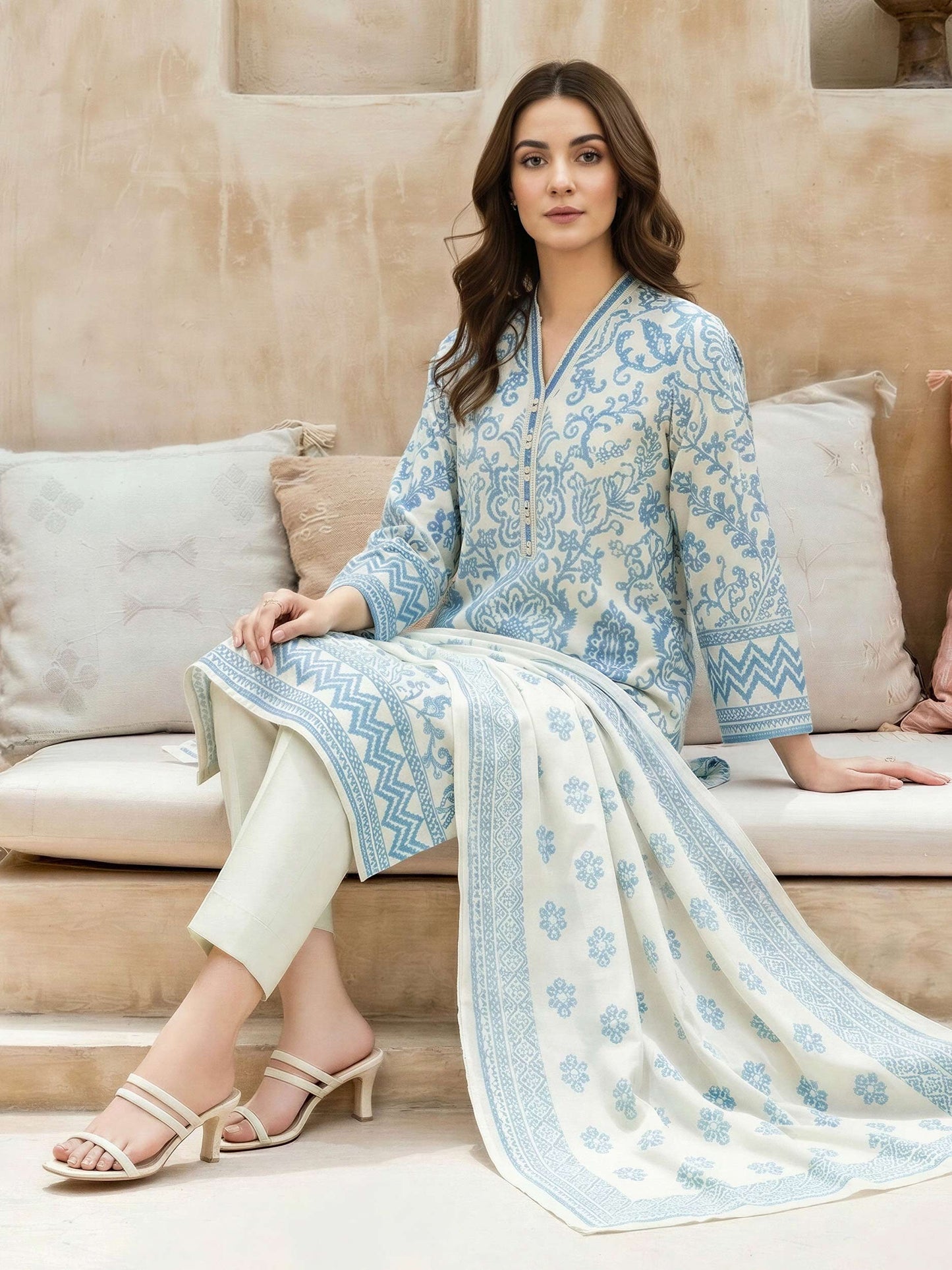 3 Piece Lawn Suit (Unstitched)