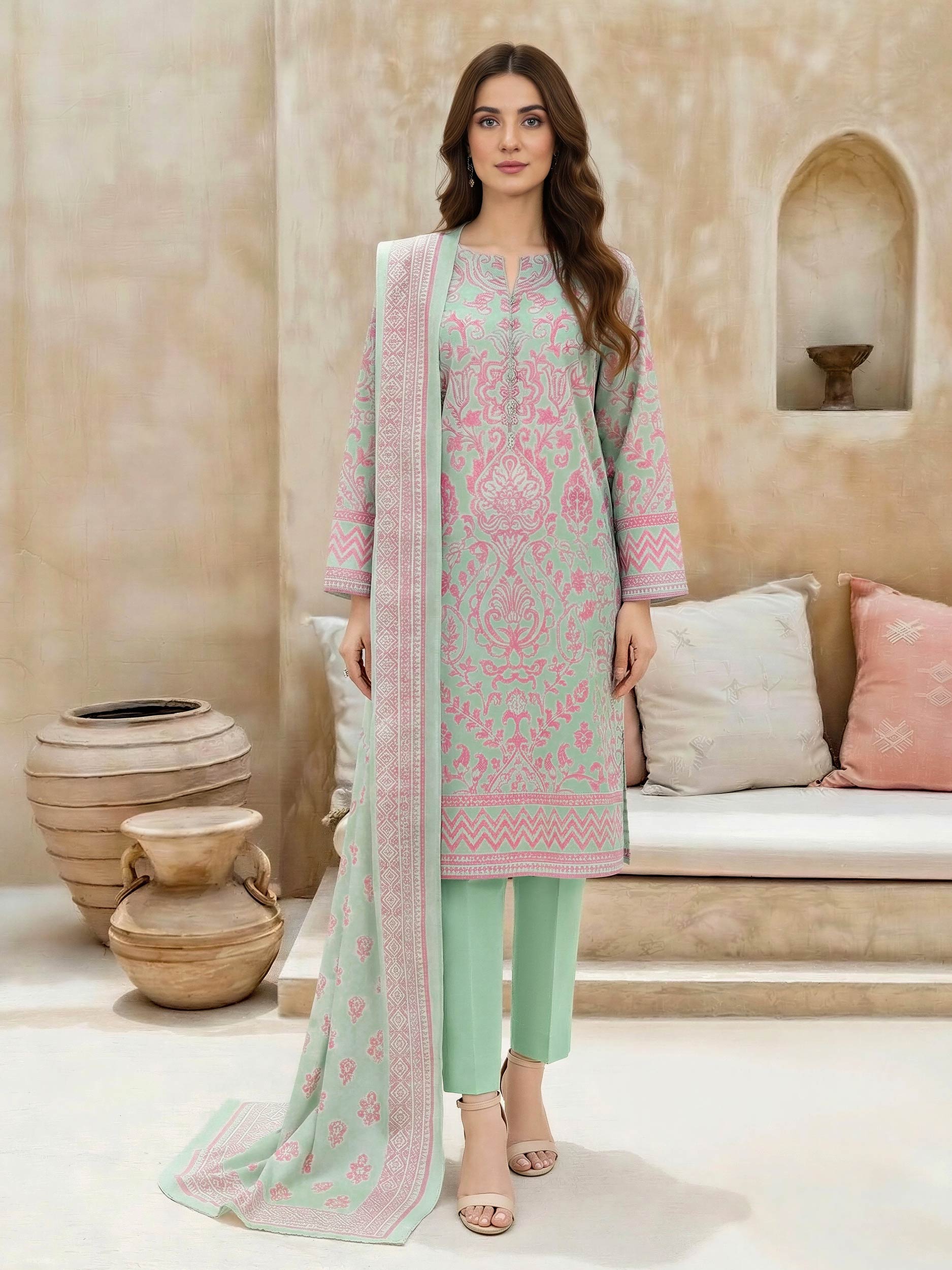 3 Piece Lawn Suit (Unstitched)