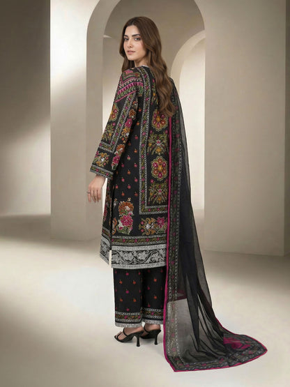 3 Piece Lawn Suit- Printed (Unstitched)