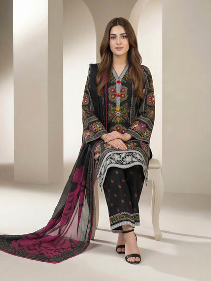 3 Piece Lawn Suit- Printed (Unstitched)