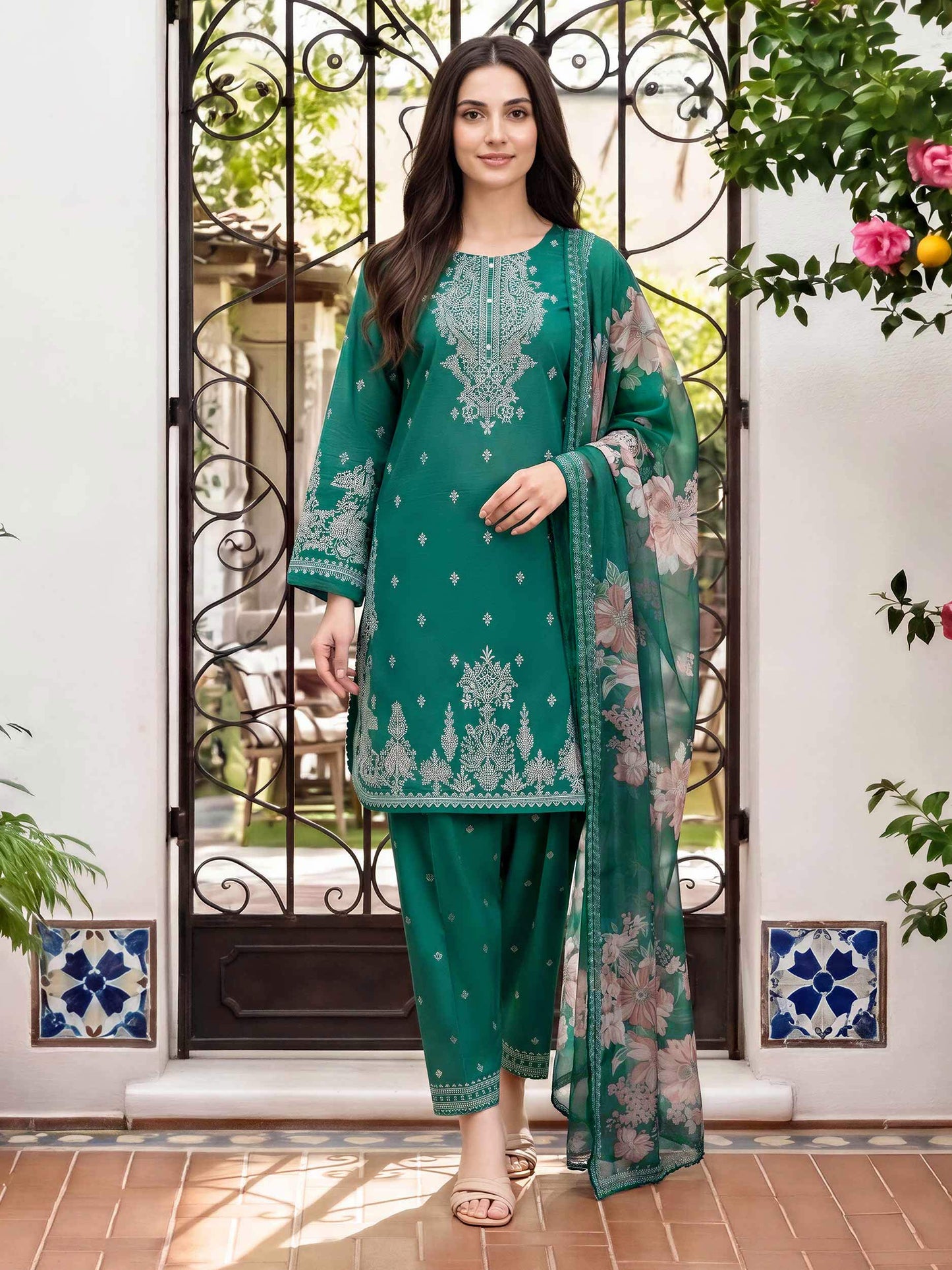 3 Piece Lawn Suit (Unstitched)