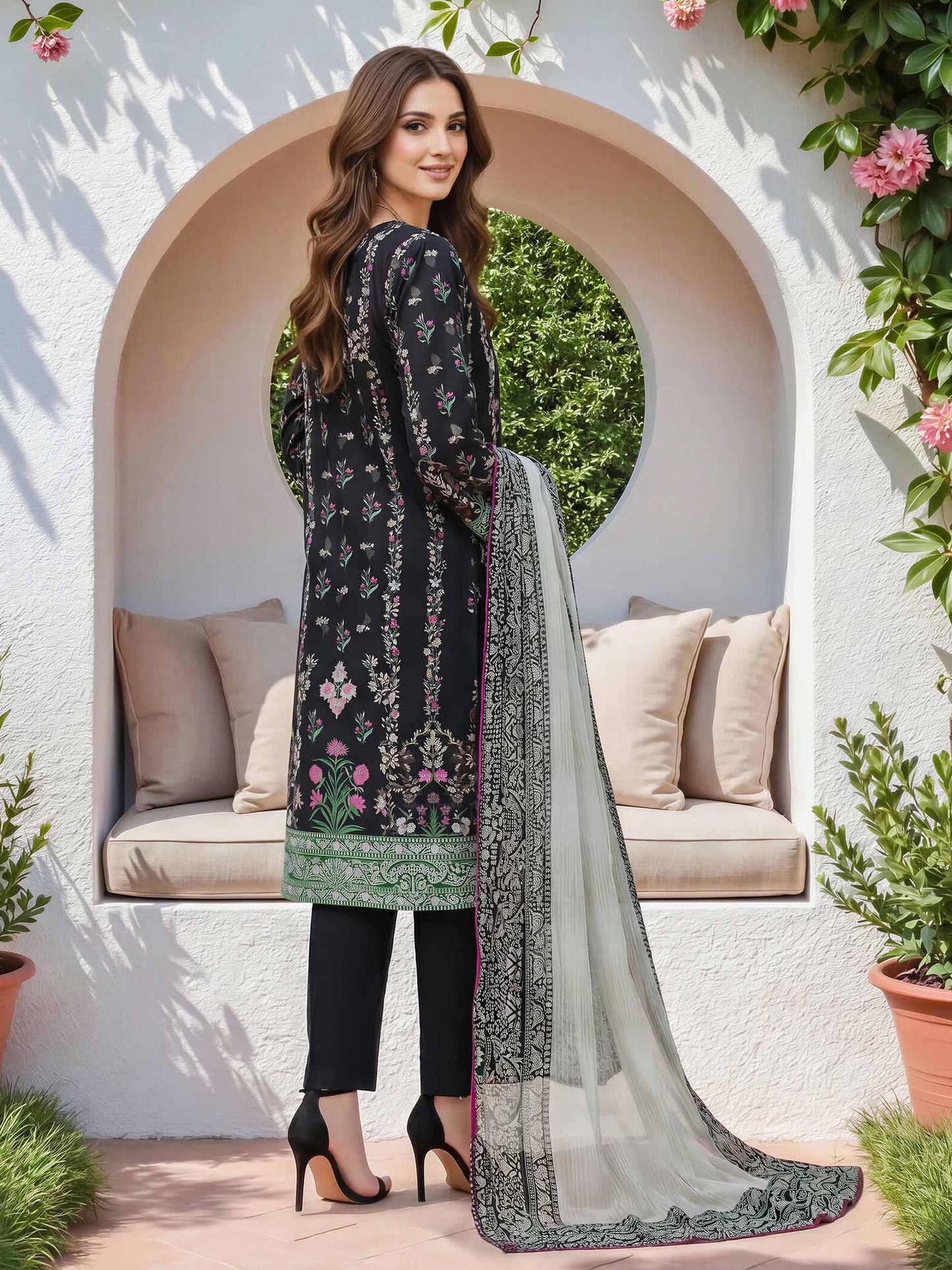 3 Piece Lawn Suit (Unstitched)