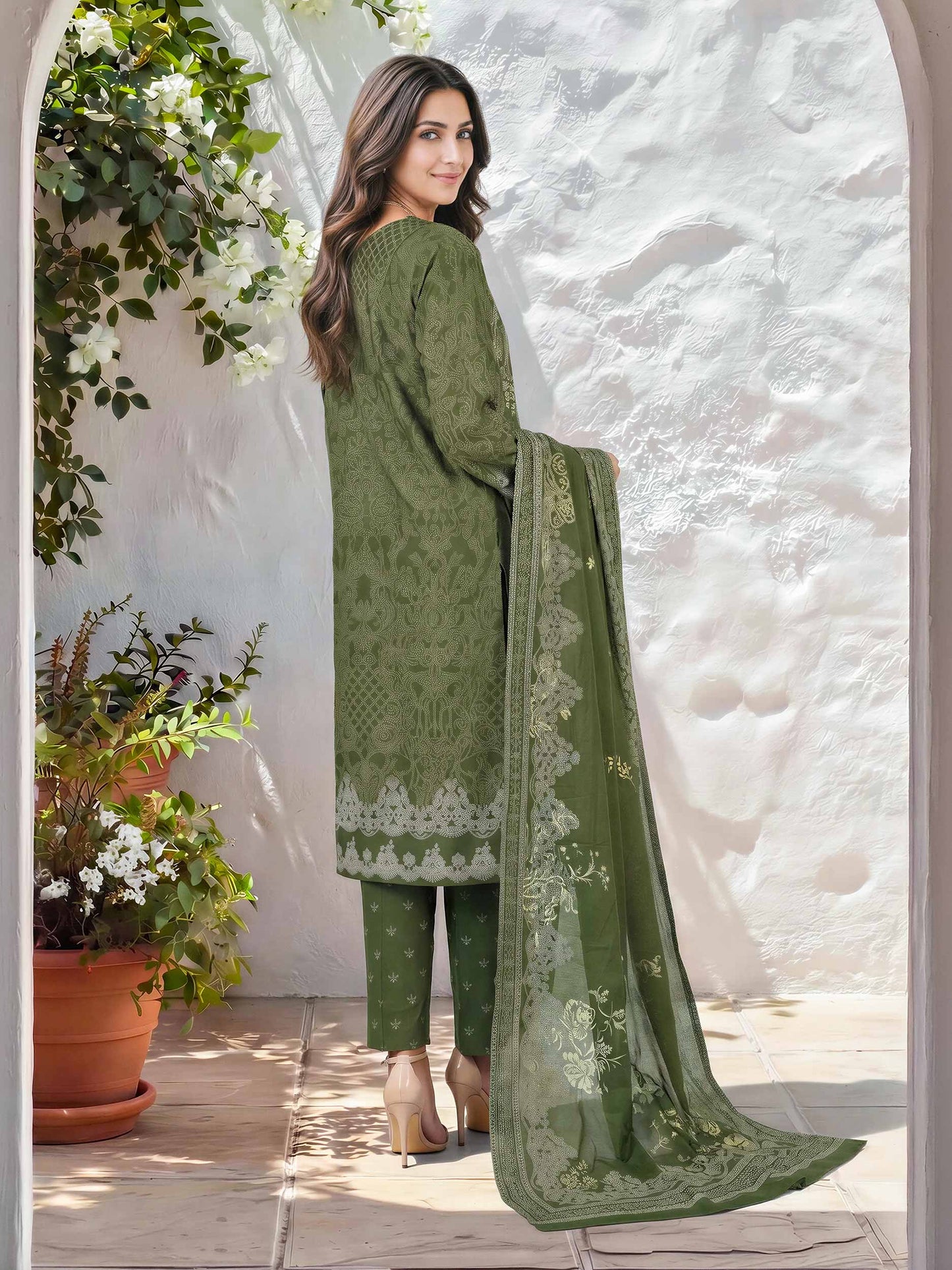 3 Piece Lawn Suit (Unstitched)