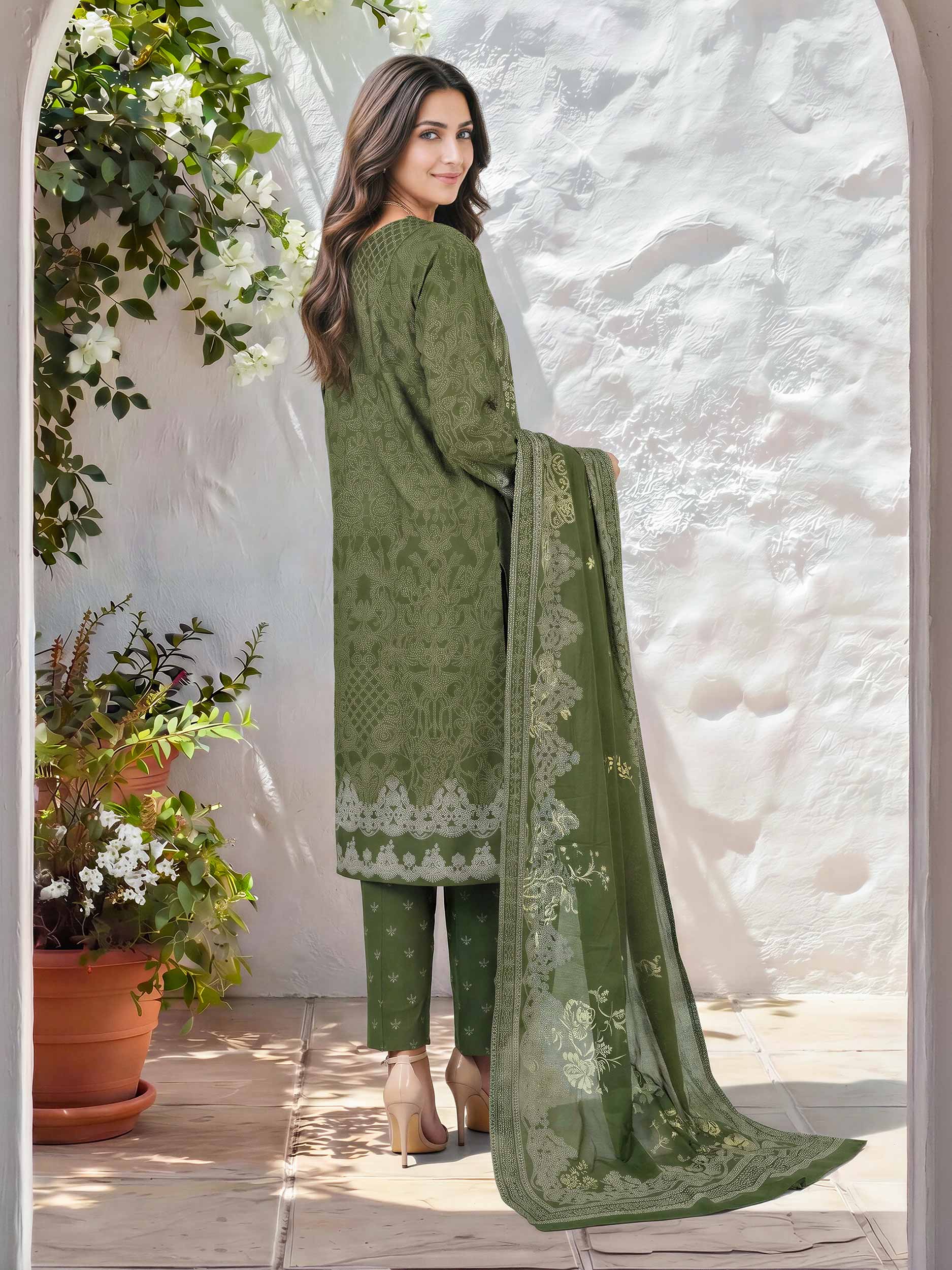 3 Piece Lawn Suit (Unstitched)