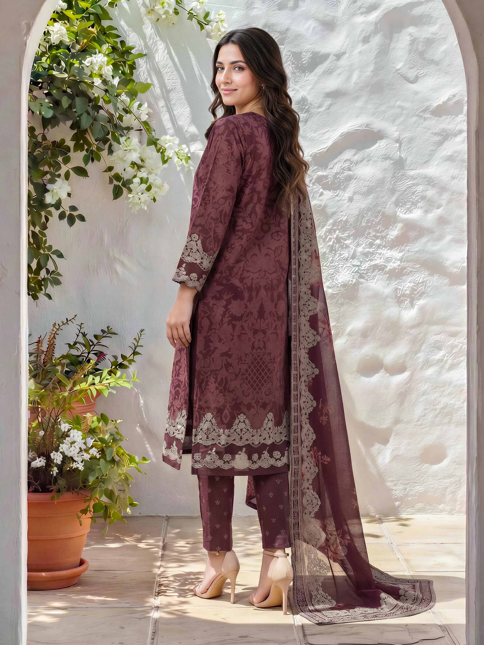 3 Piece Lawn Suit (Unstitched)