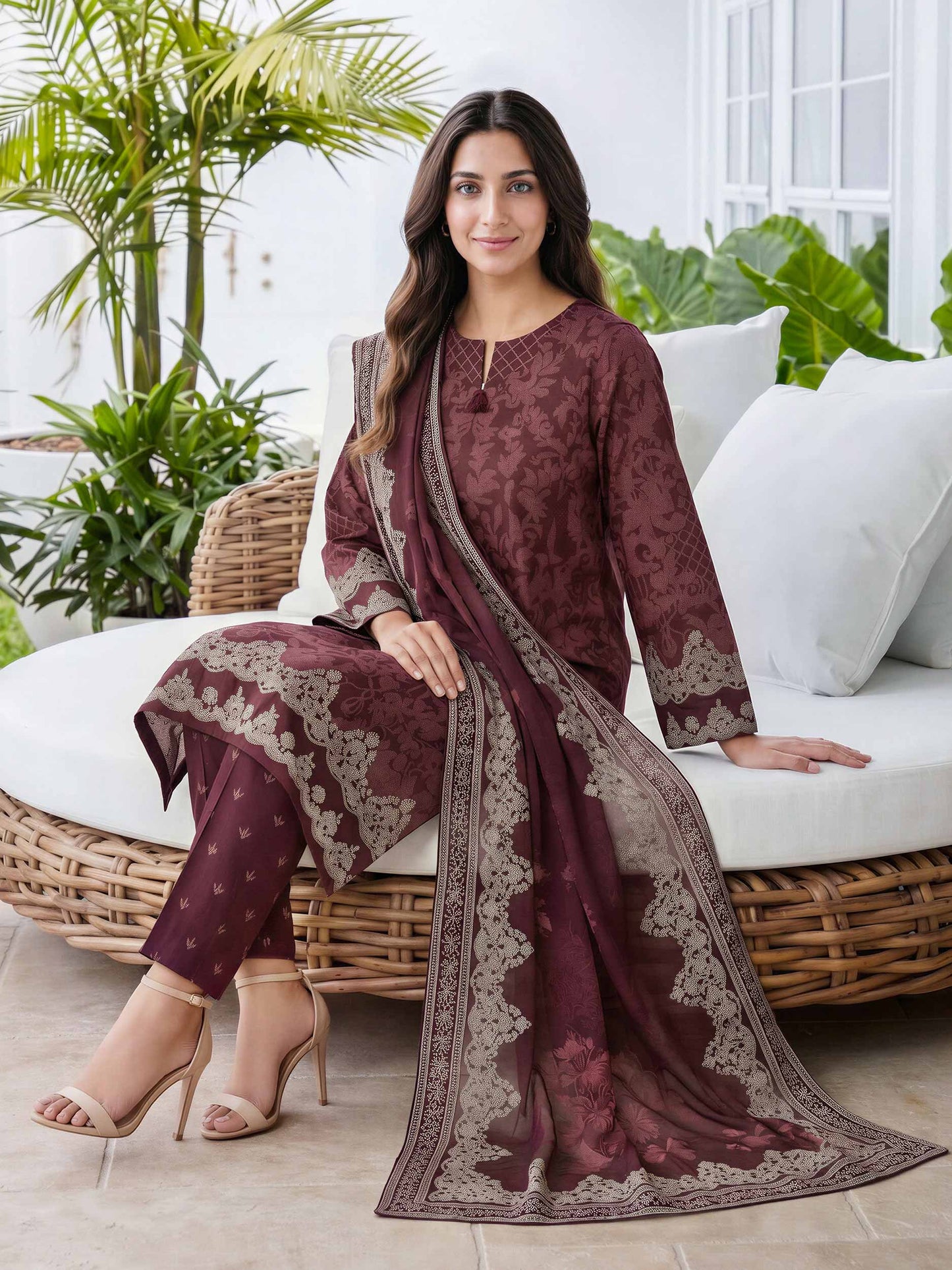 3 Piece Lawn Suit (Unstitched)